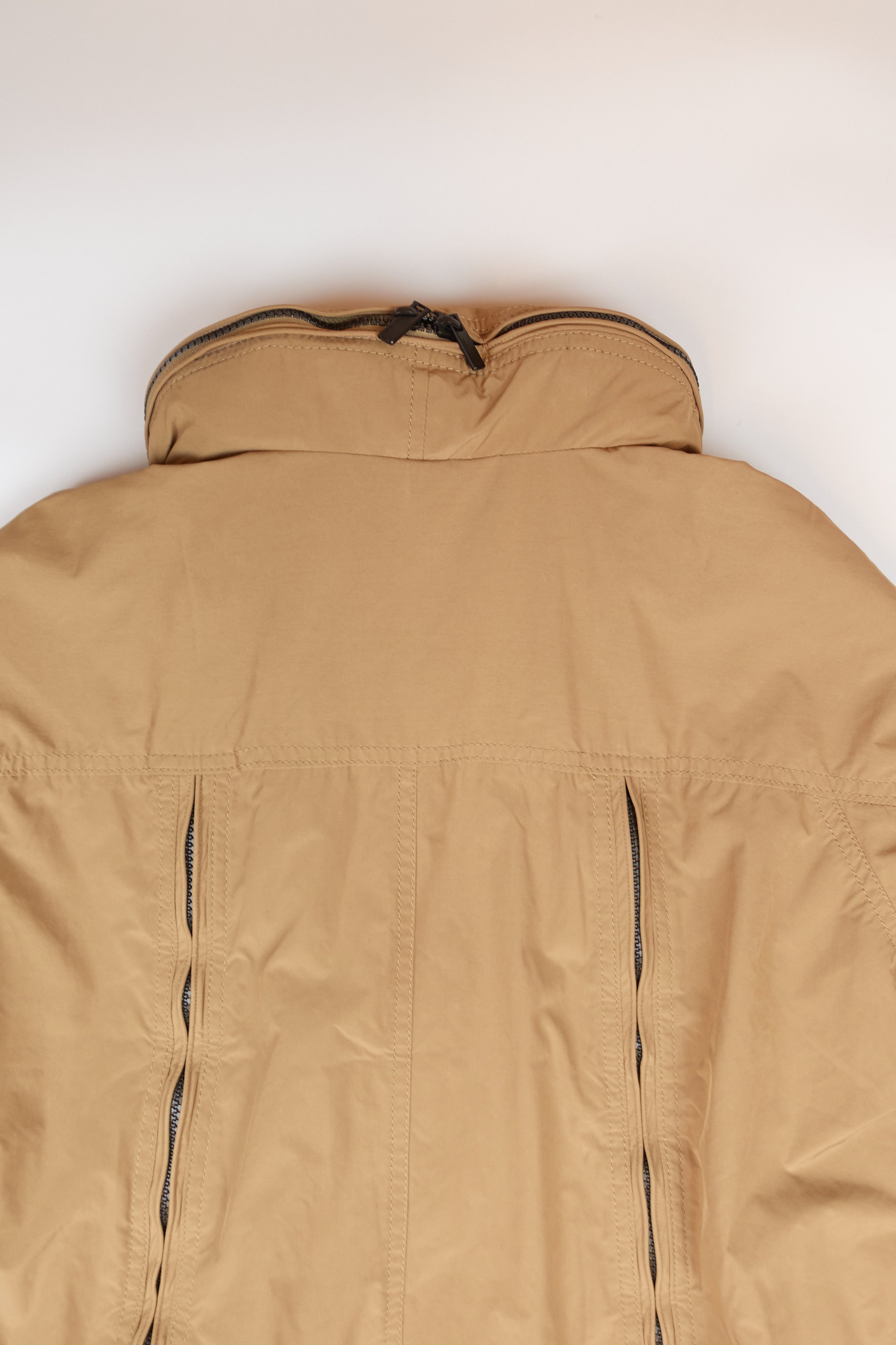 ISSEY MIYAKE full length zip nylon coat 321.jpg