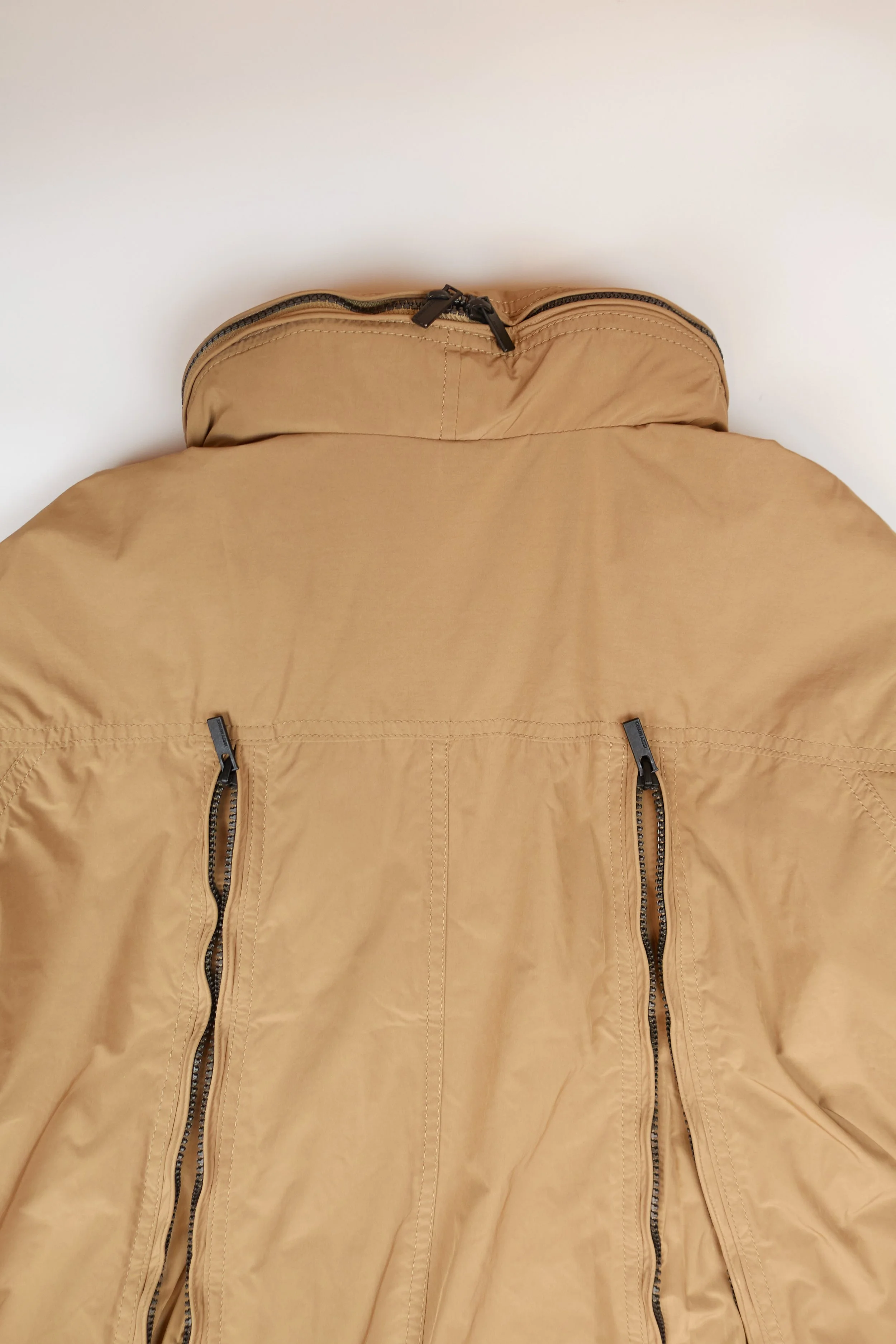 ISSEY MIYAKE full length zip nylon coat 322.jpg