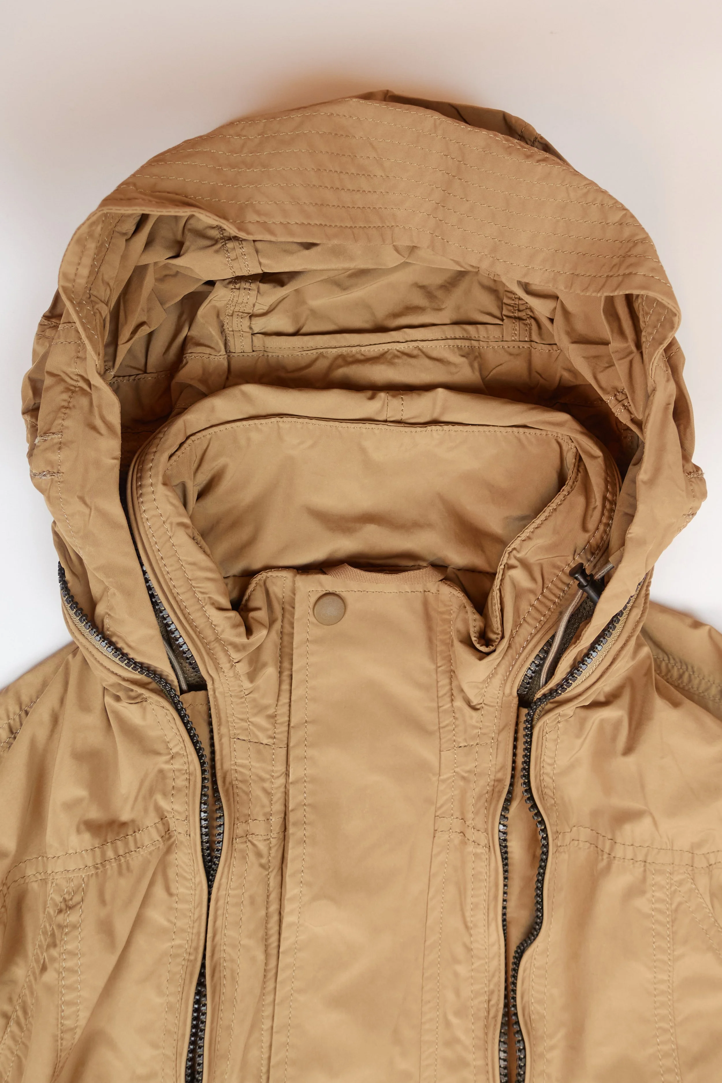 ISSEY MIYAKE full length zip nylon coat 324.jpg