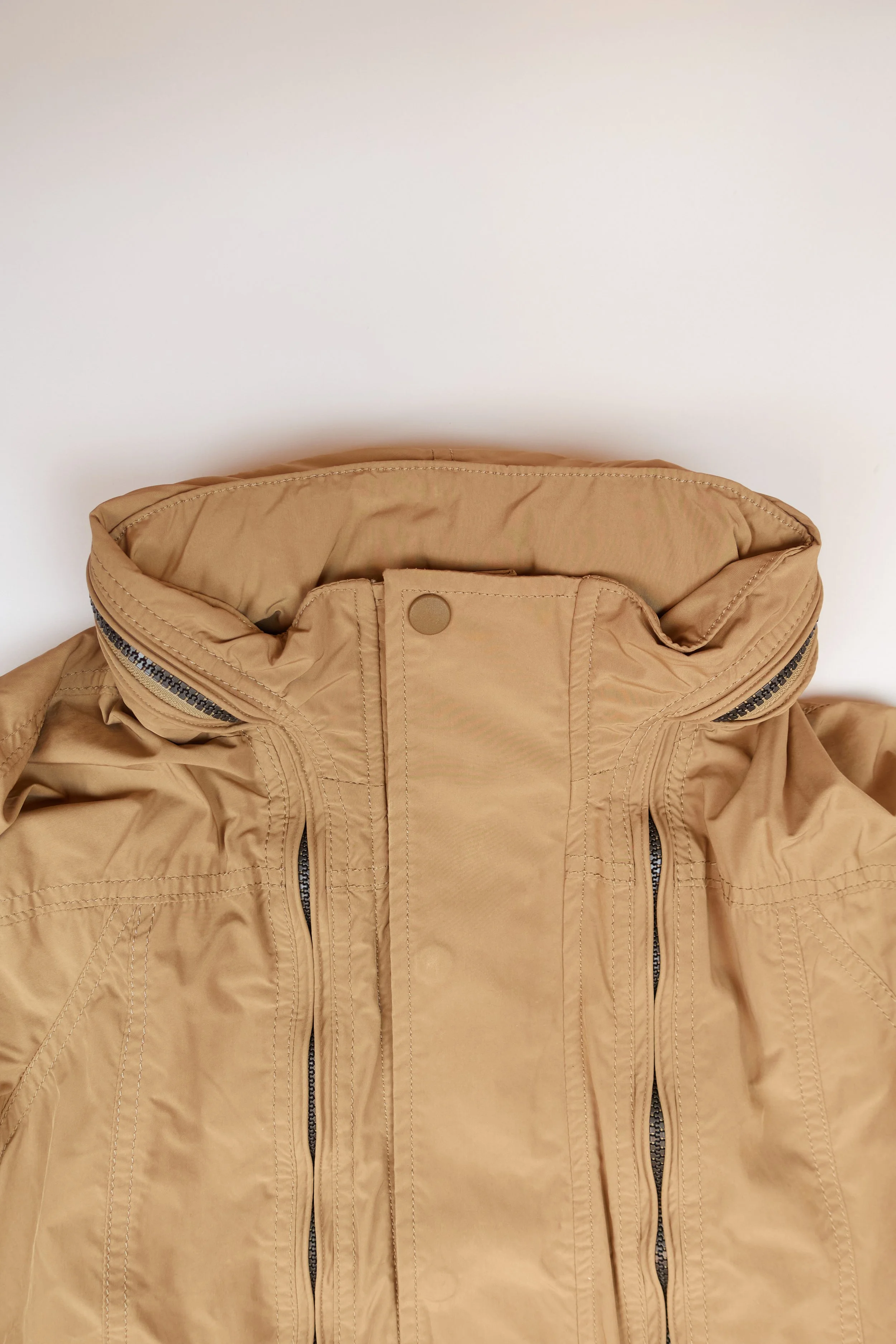 ISSEY MIYAKE full length zip nylon coat 315.jpg