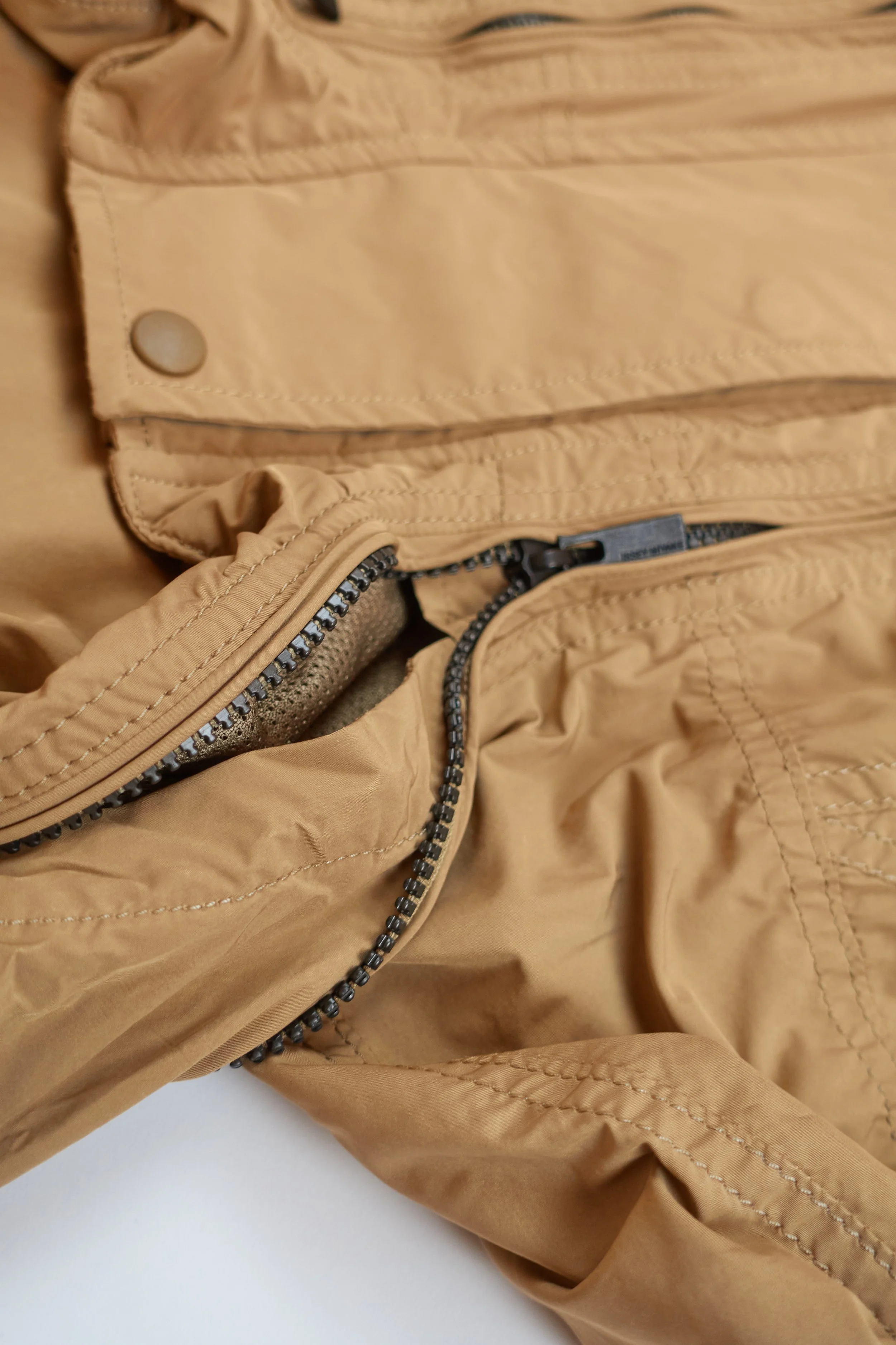 ISSEY MIYAKE full length zip nylon coat 314.jpg