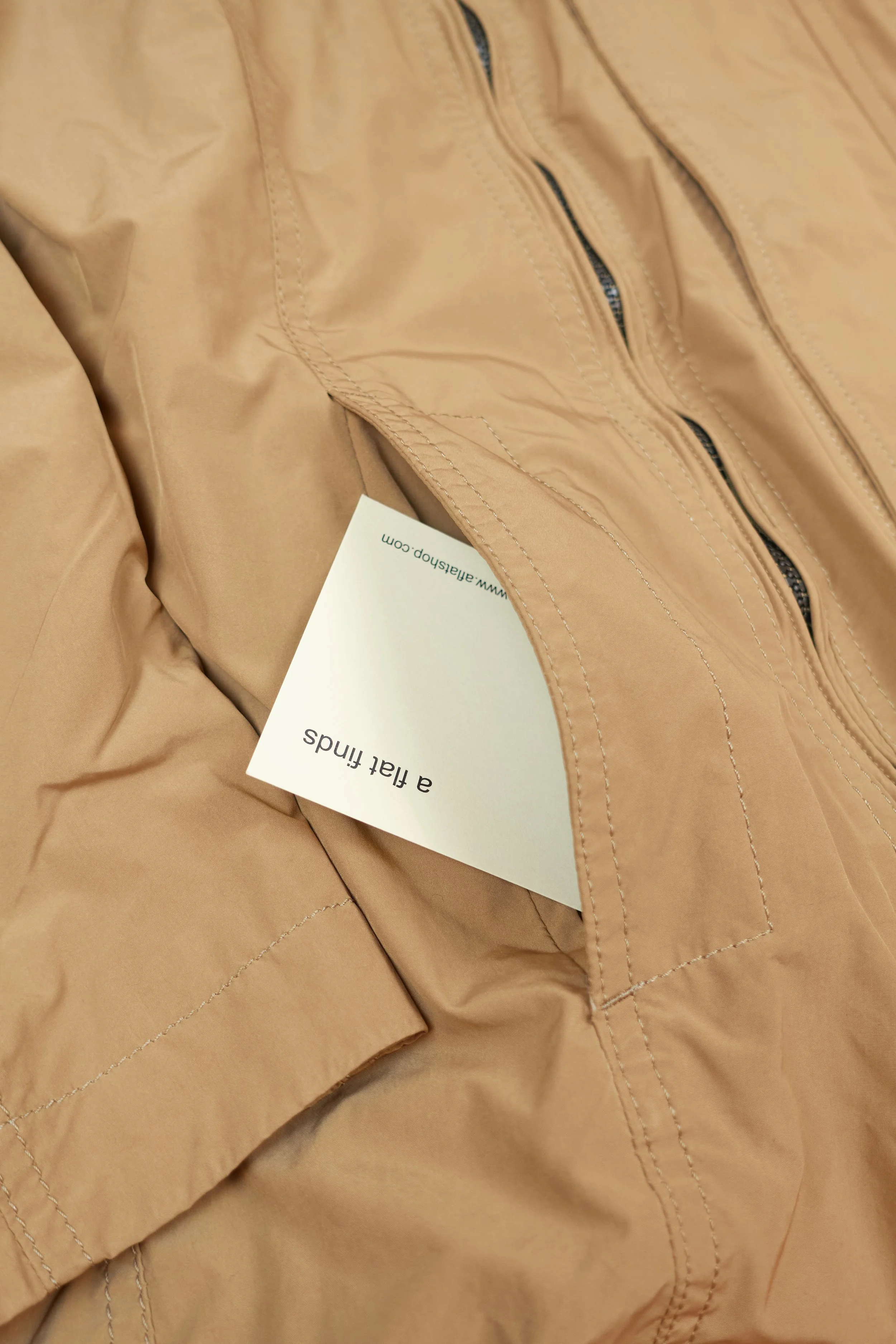 ISSEY MIYAKE full length zip nylon coat 319.jpg