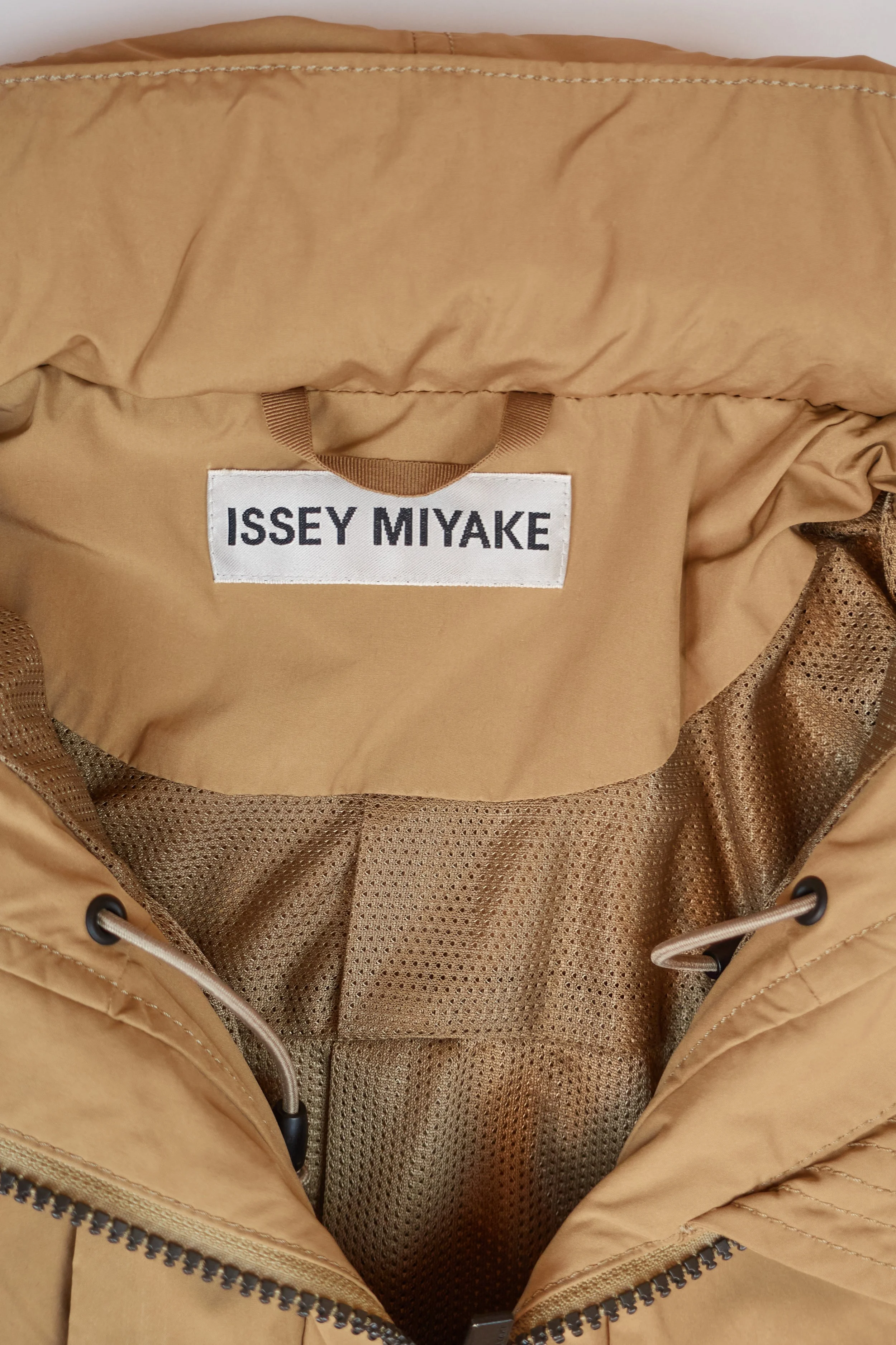 ISSEY MIYAKE full length zip nylon coat 316.jpg