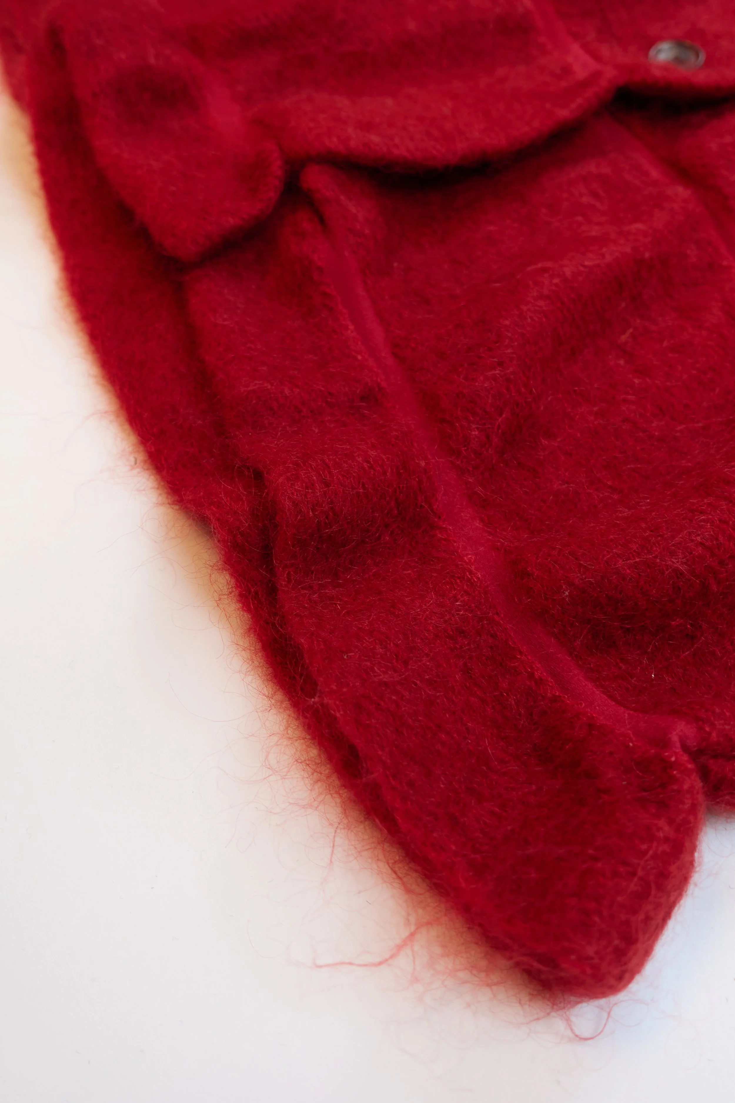 ISSEY MIYAKE Issey Miyake fuzzy scallop cardigan-coat  383.jpg