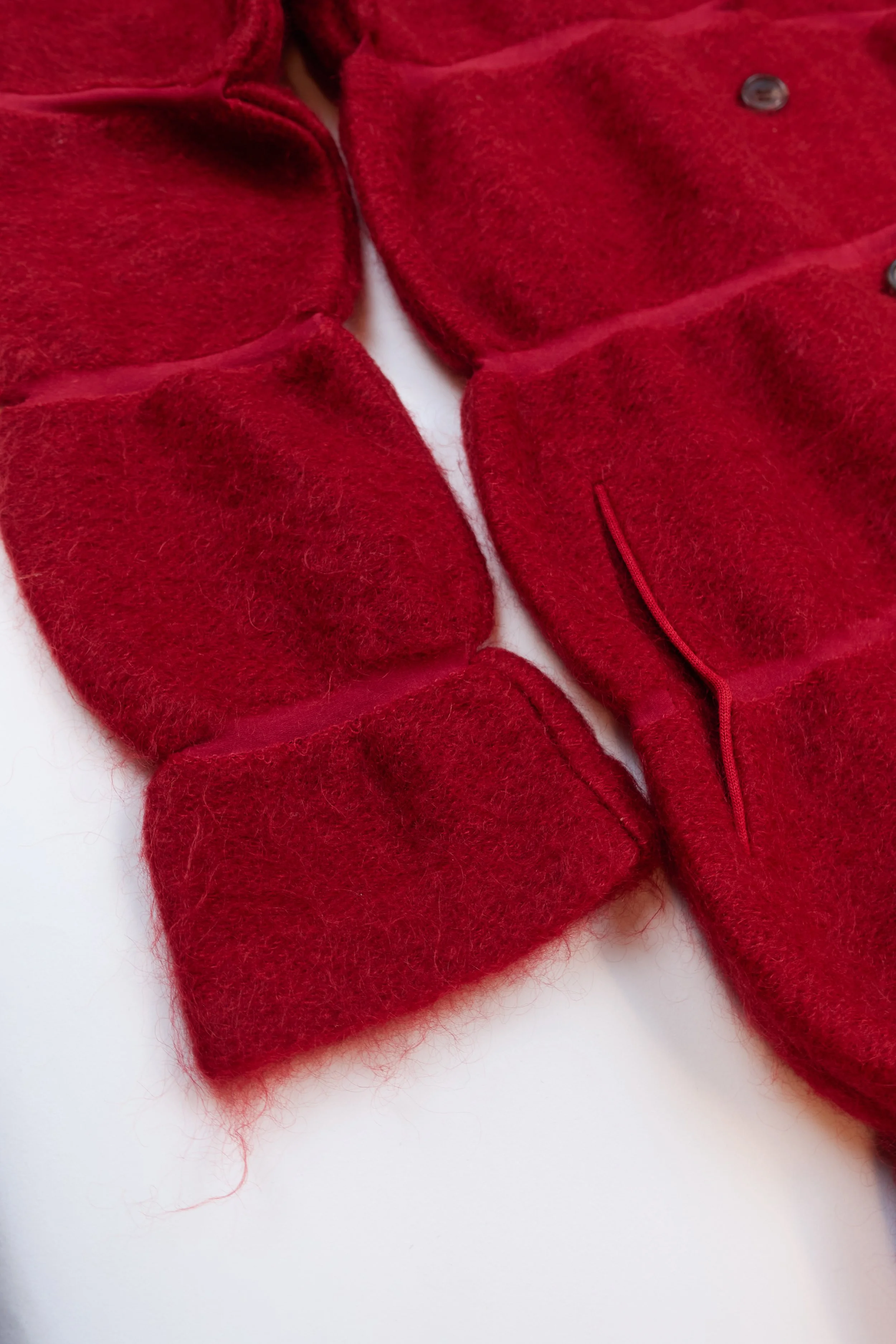 ISSEY MIYAKE Issey Miyake fuzzy scallop cardigan-coat  386.jpg