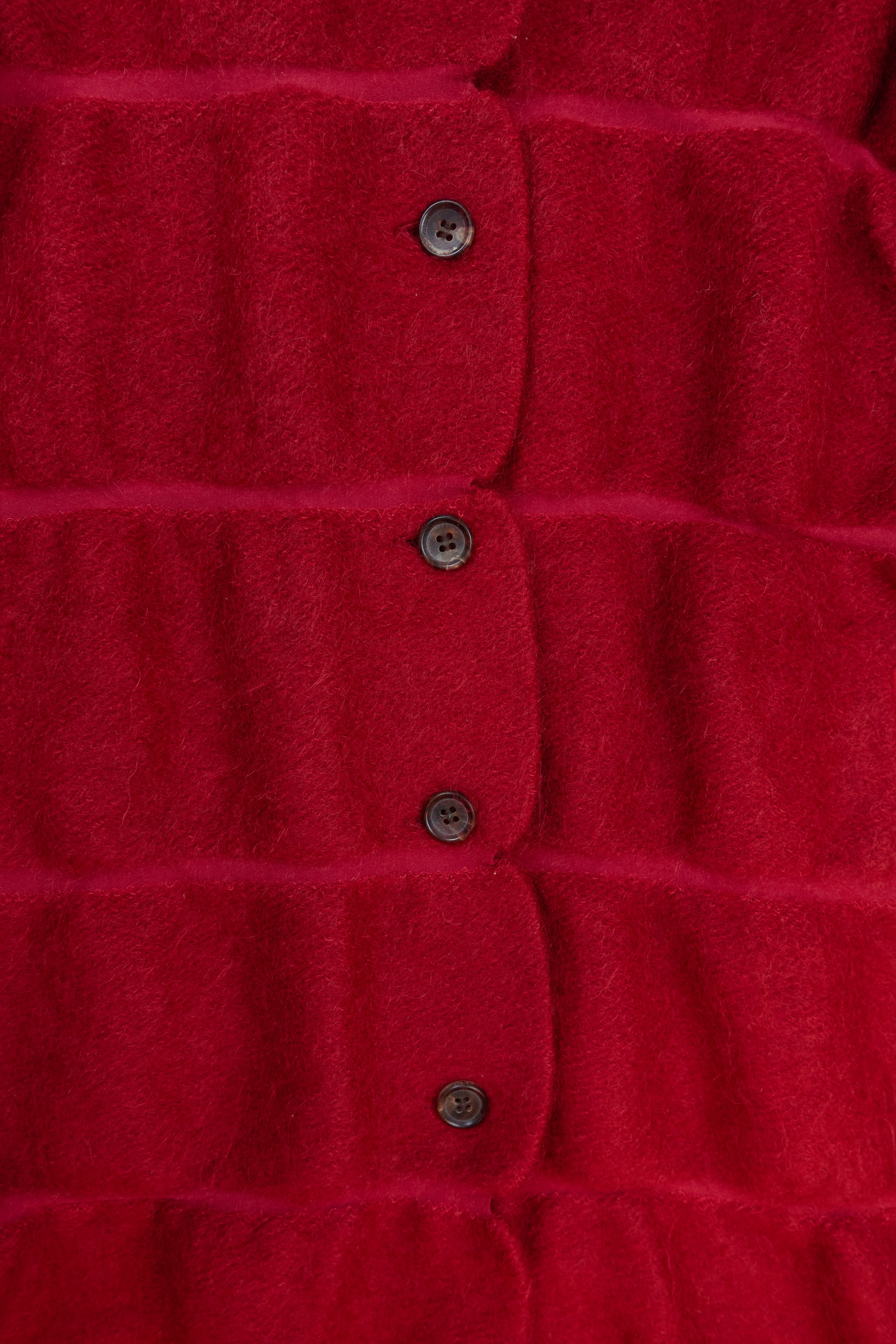 ISSEY MIYAKE Issey Miyake fuzzy scallop cardigan-coat  385.jpg