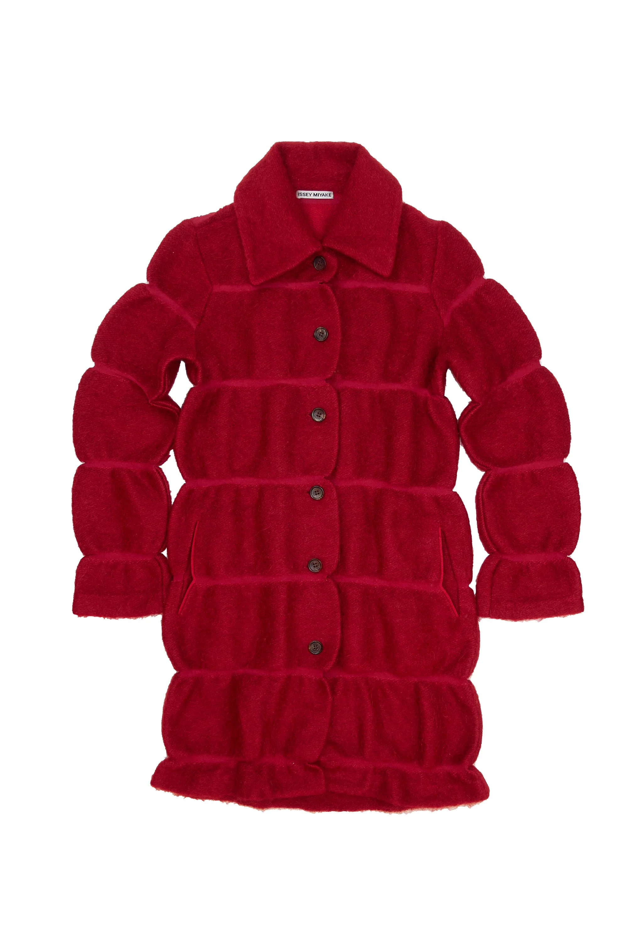 ISSEY MIYAKE Issey Miyake fuzzy scallop cardigan-coat  374.jpg