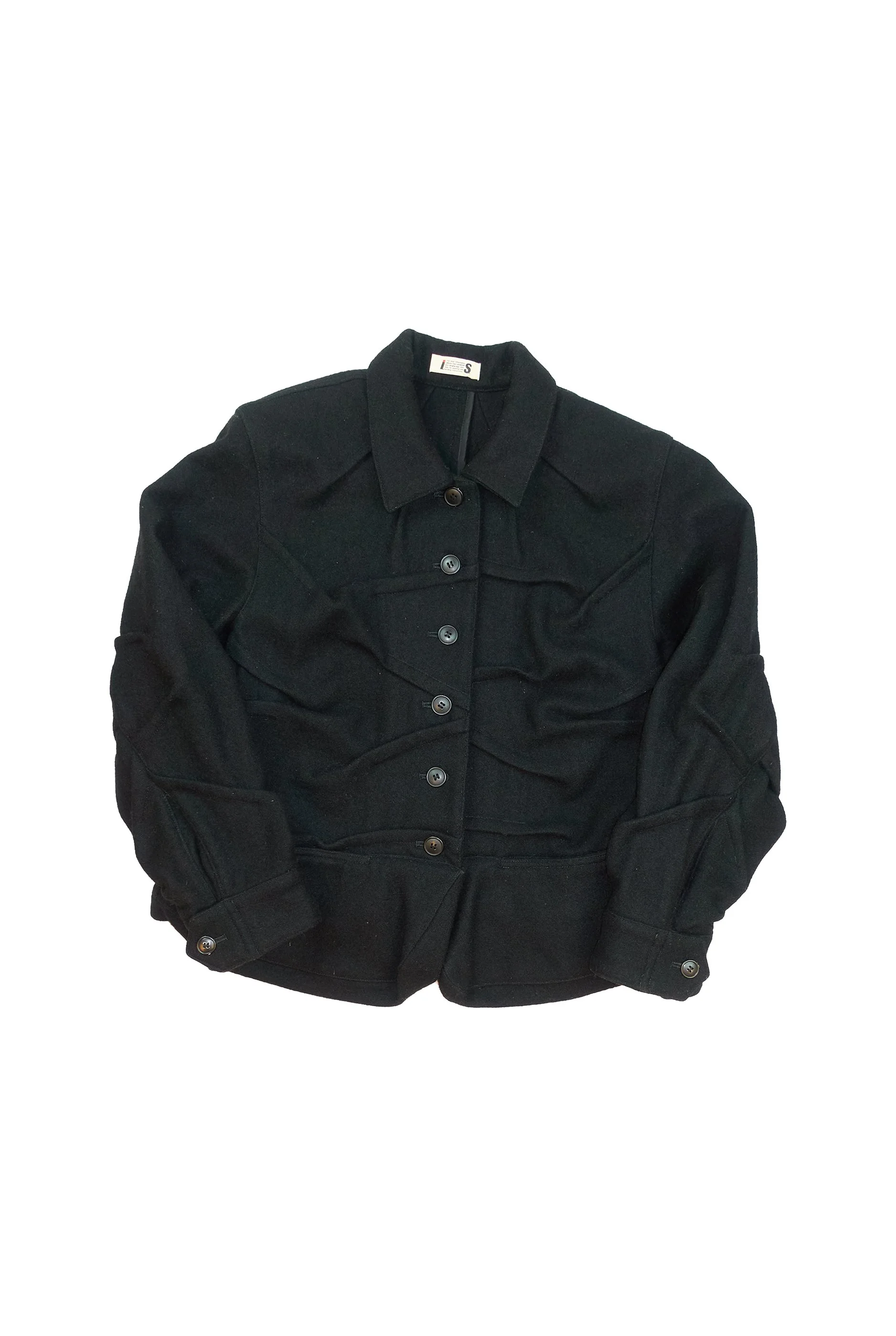 ISSEY SPORT I.S wrinkle darted heavyweight wool jacket  399_1.jpg