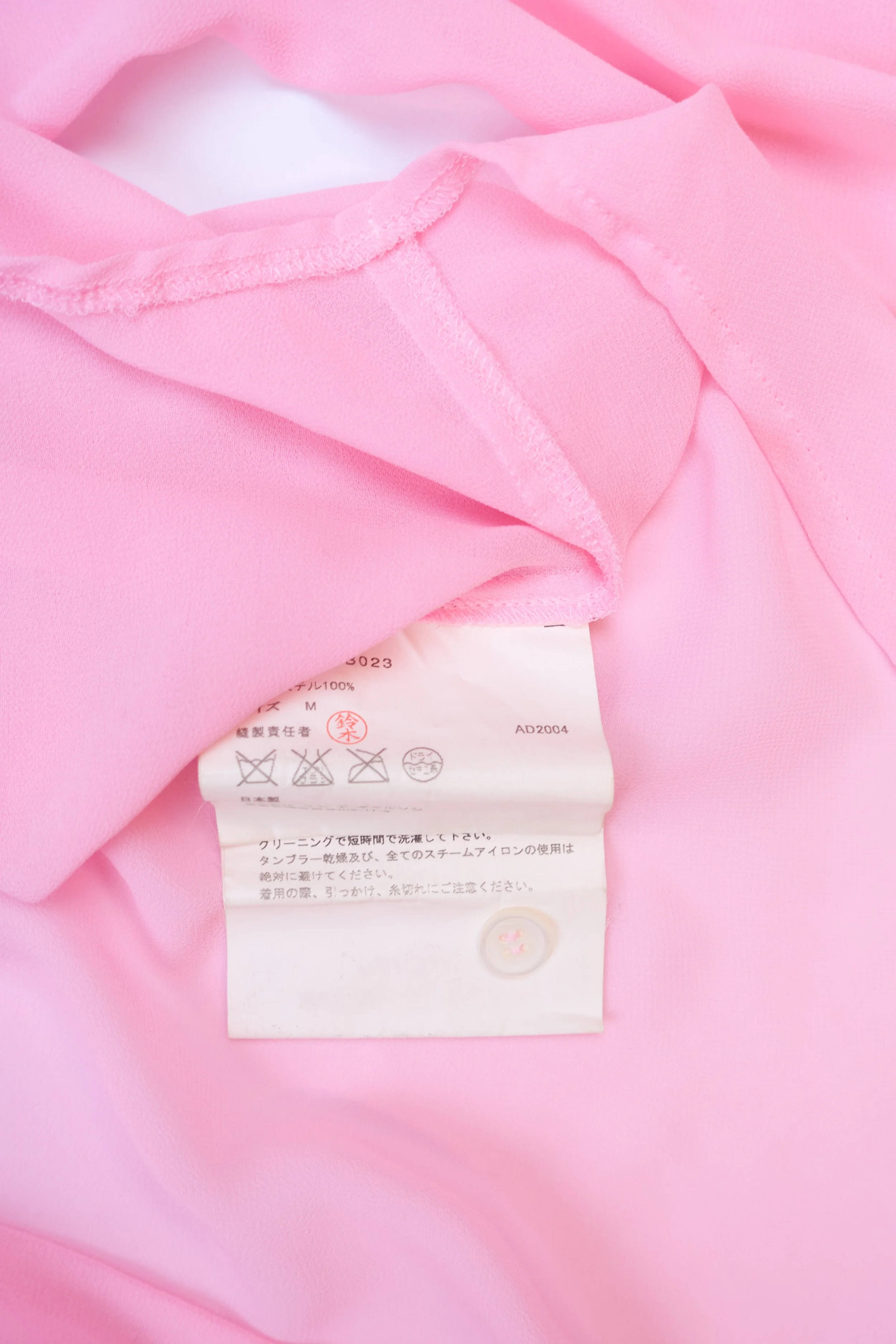 ROBE DE CHAMBRE COMME DES GARCONS sheer gathered chest shirt ad2004  436.jpg