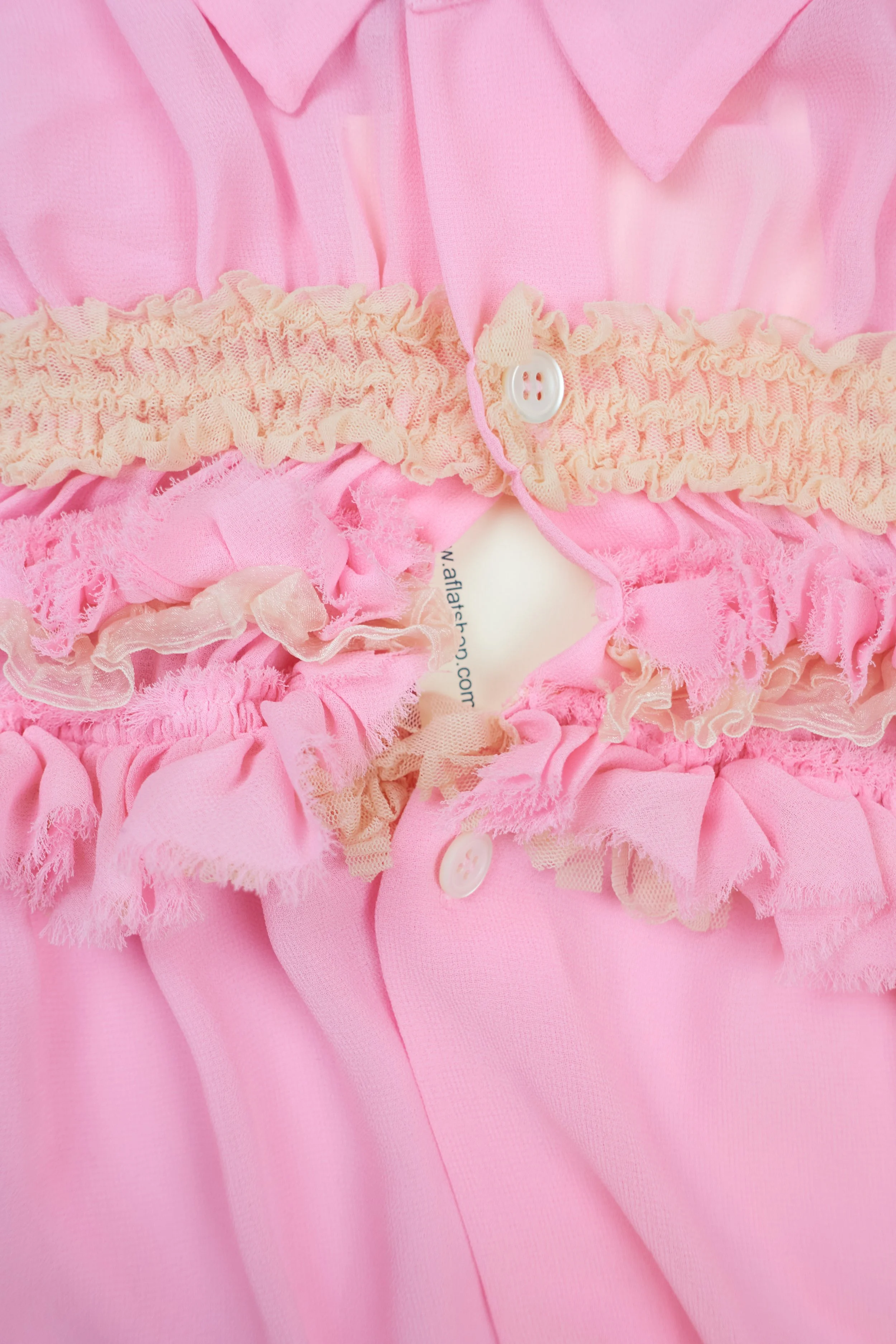 ROBE DE CHAMBRE COMME DES GARCONS sheer gathered chest shirt ad2004  438.jpg