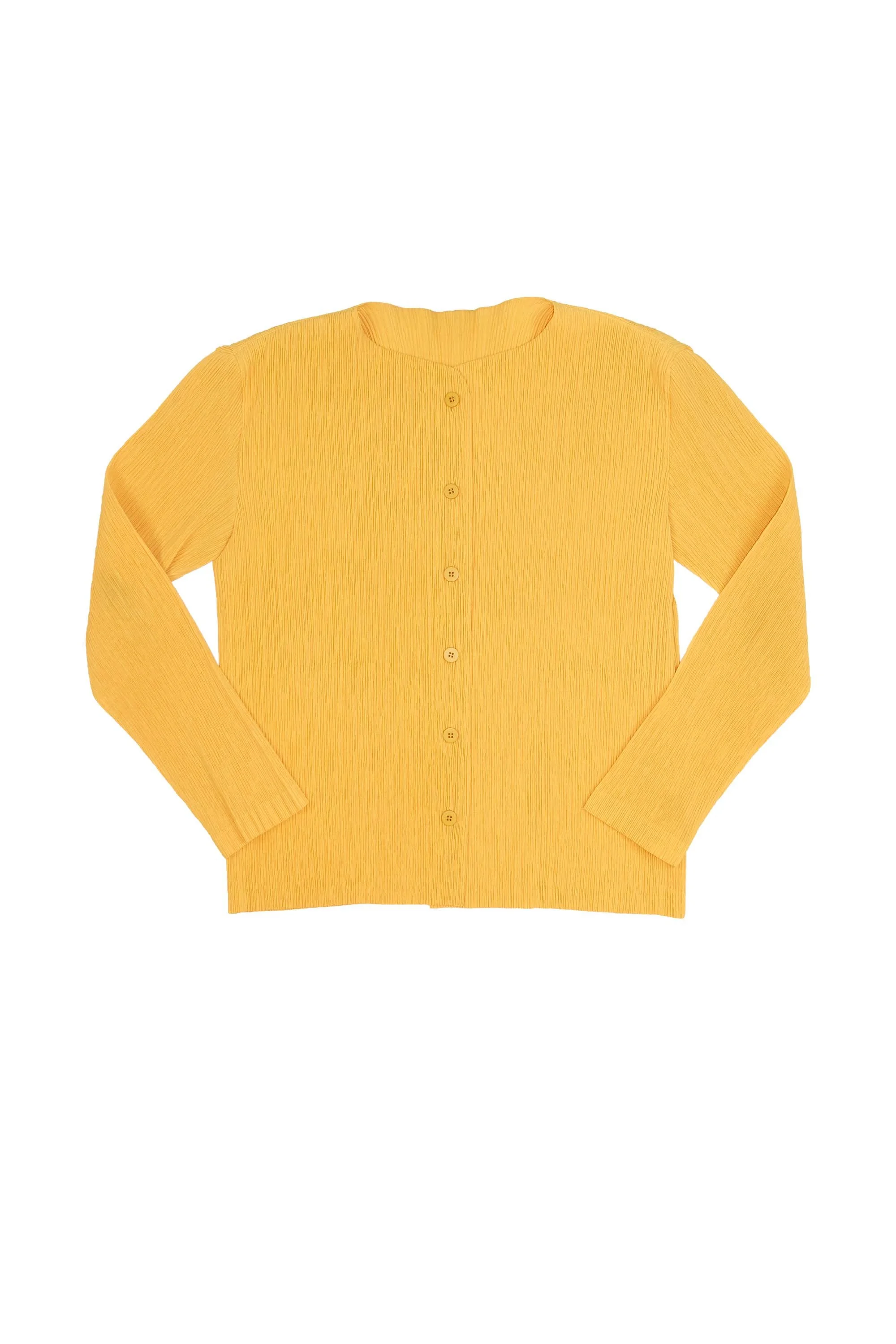 Issey Miyake Fete daffodil pleated cardigan