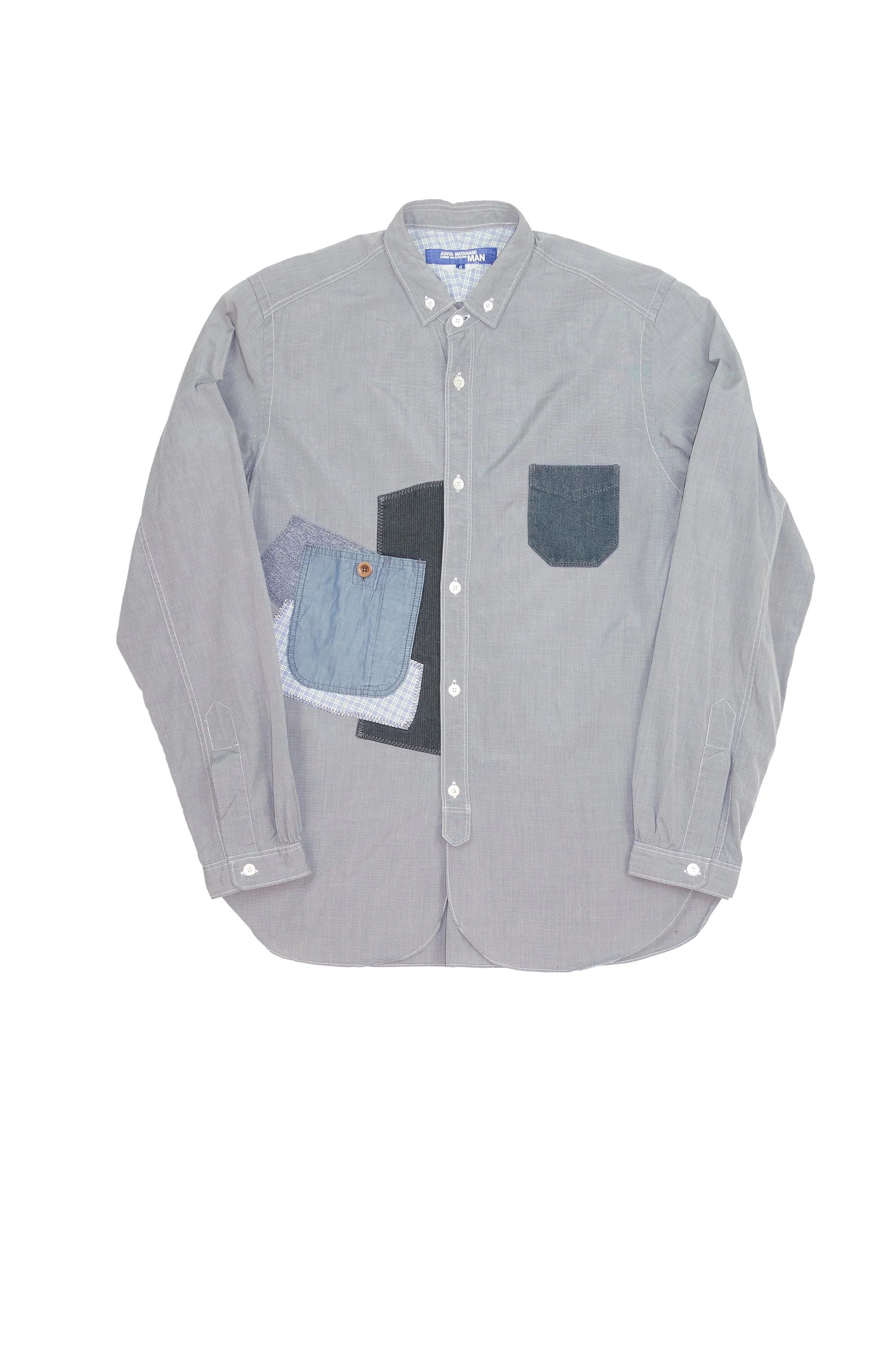 Junya Watanabe patchwork pockets shirt 0066-872.jpg