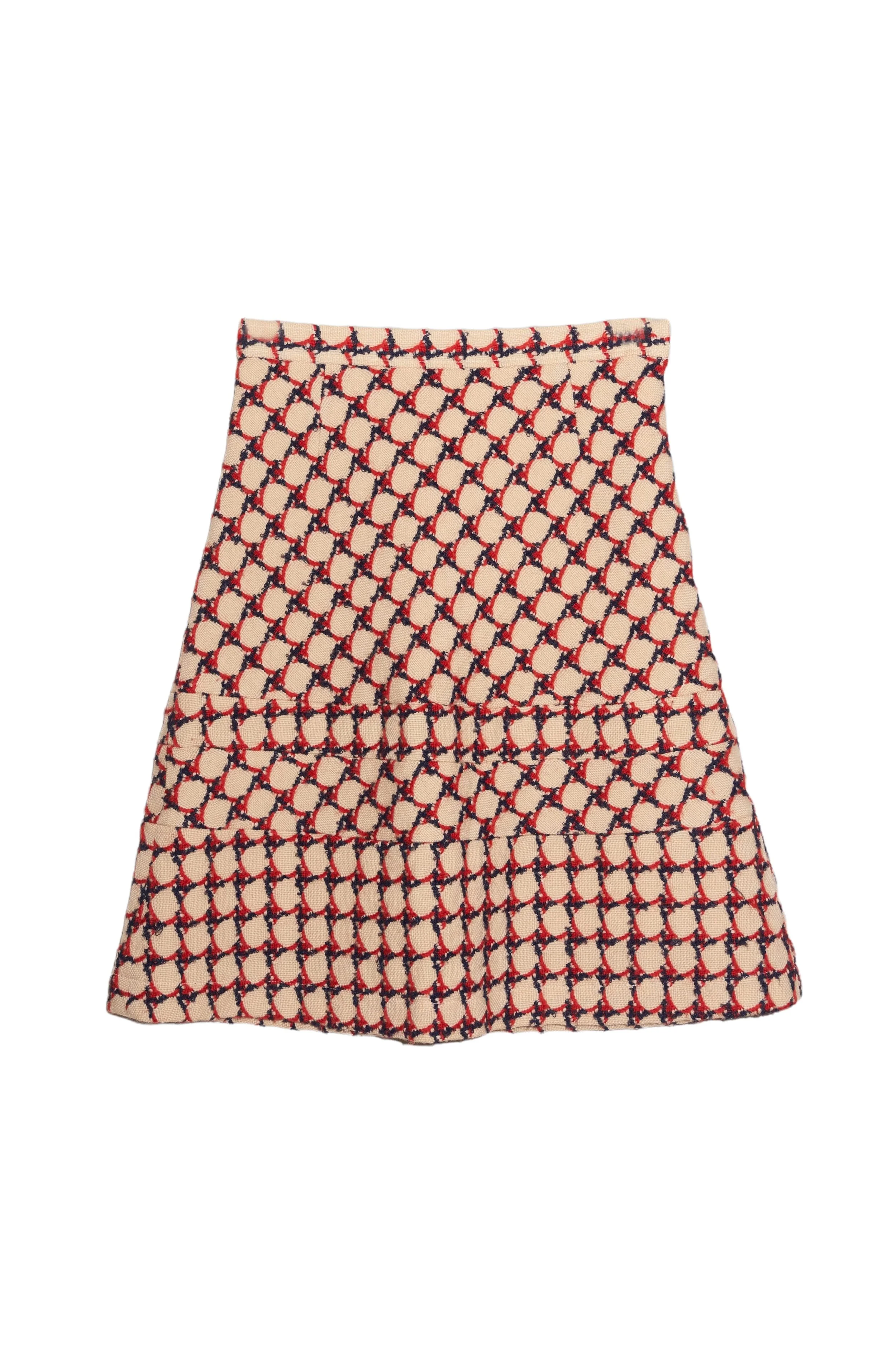 FS2072_Junya Watanabe Comme des Garcons AW2001 cream circle pattern wool paneled skirt_AFS 01.jpg