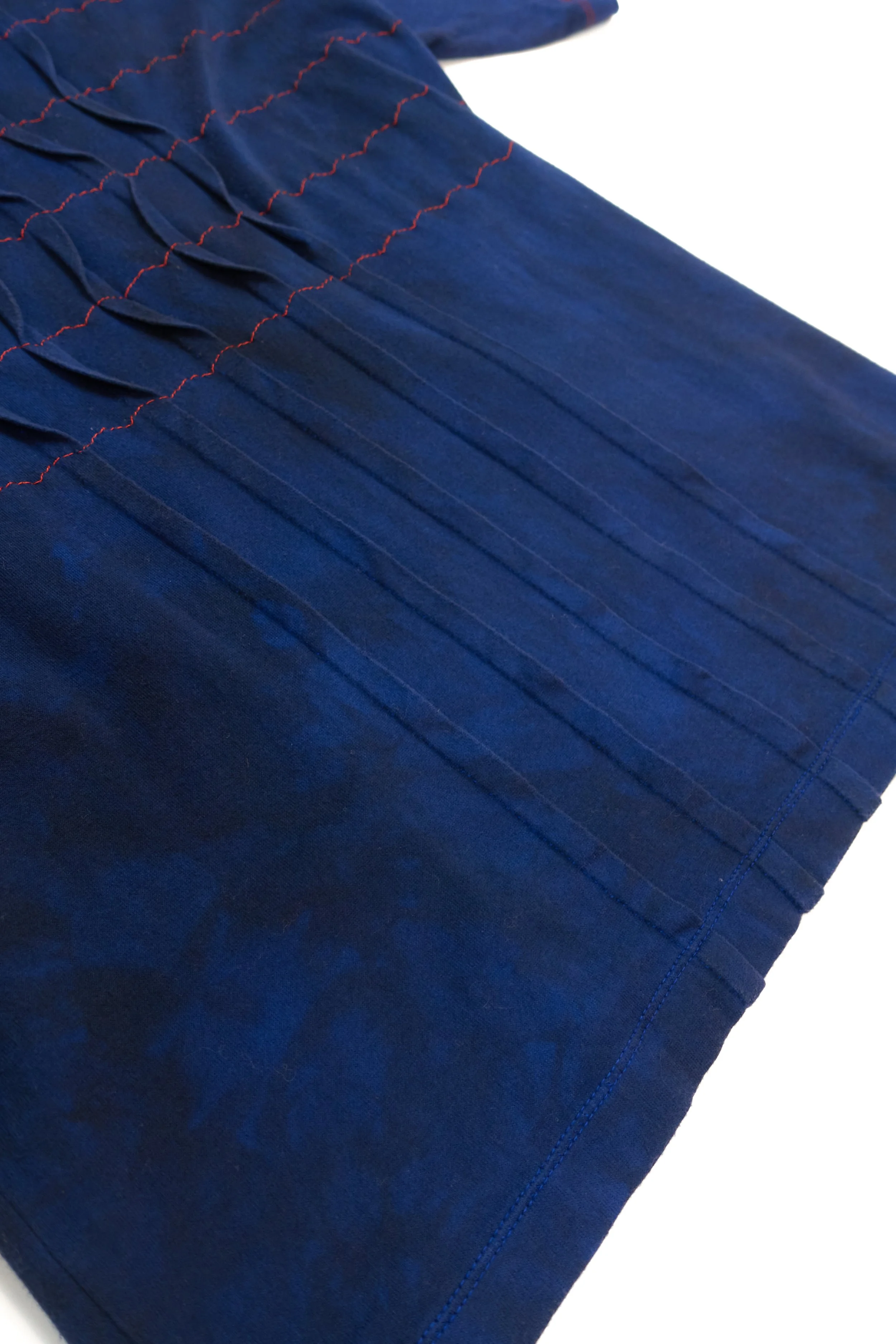 ISSEY MIYAKE MEN mottle dyed t-shirt with pleat front & stiching detail  220901 3.jpg