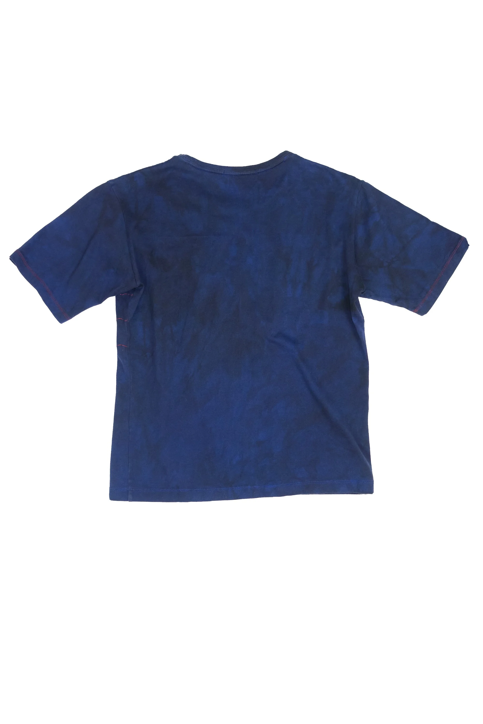 ISSEY MIYAKE MEN mottle dyed t-shirt with pleat front & stiching detail  220902.jpg