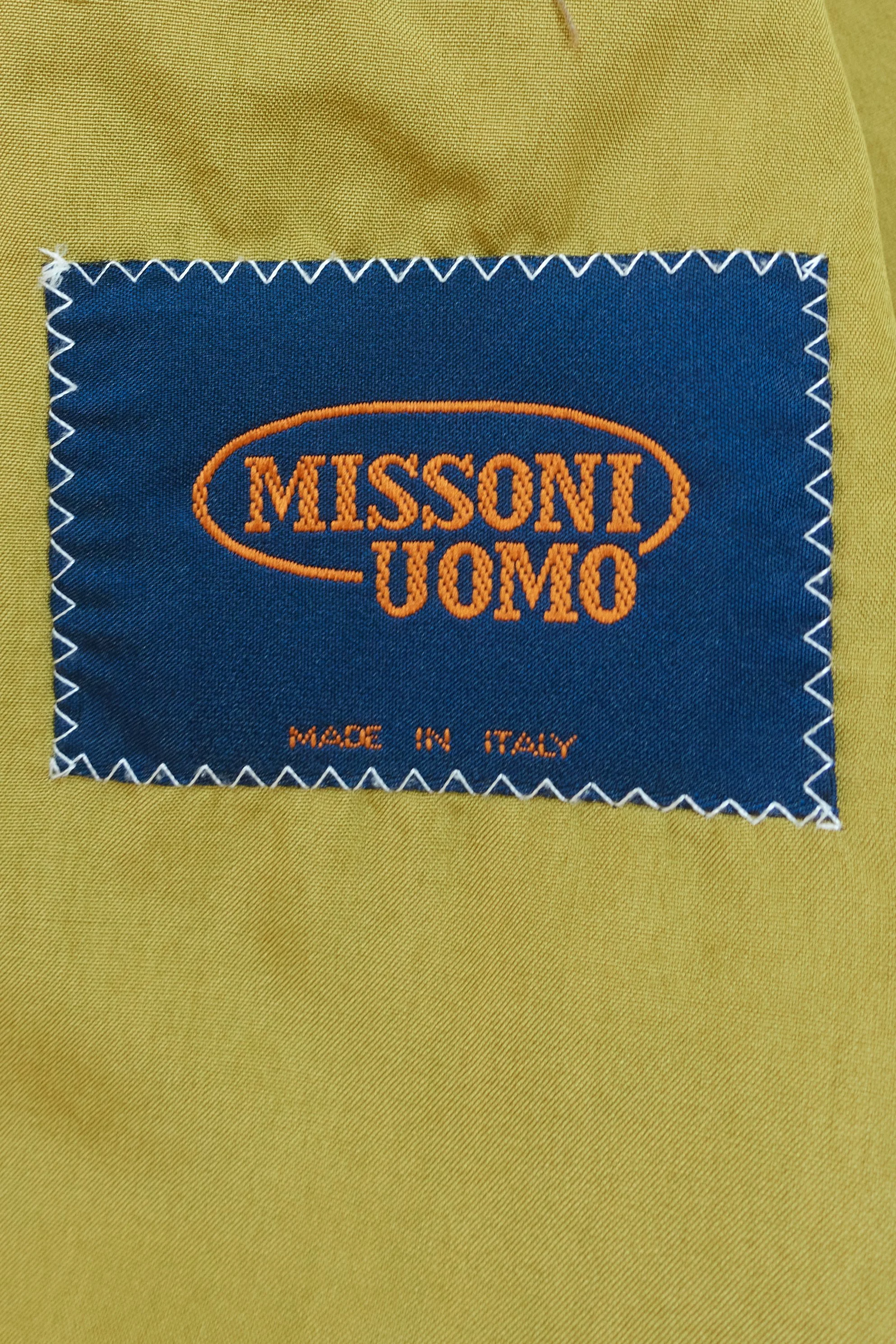 Missoni Uomo wide silhouette mustard blazer 0365 220916.jpg
