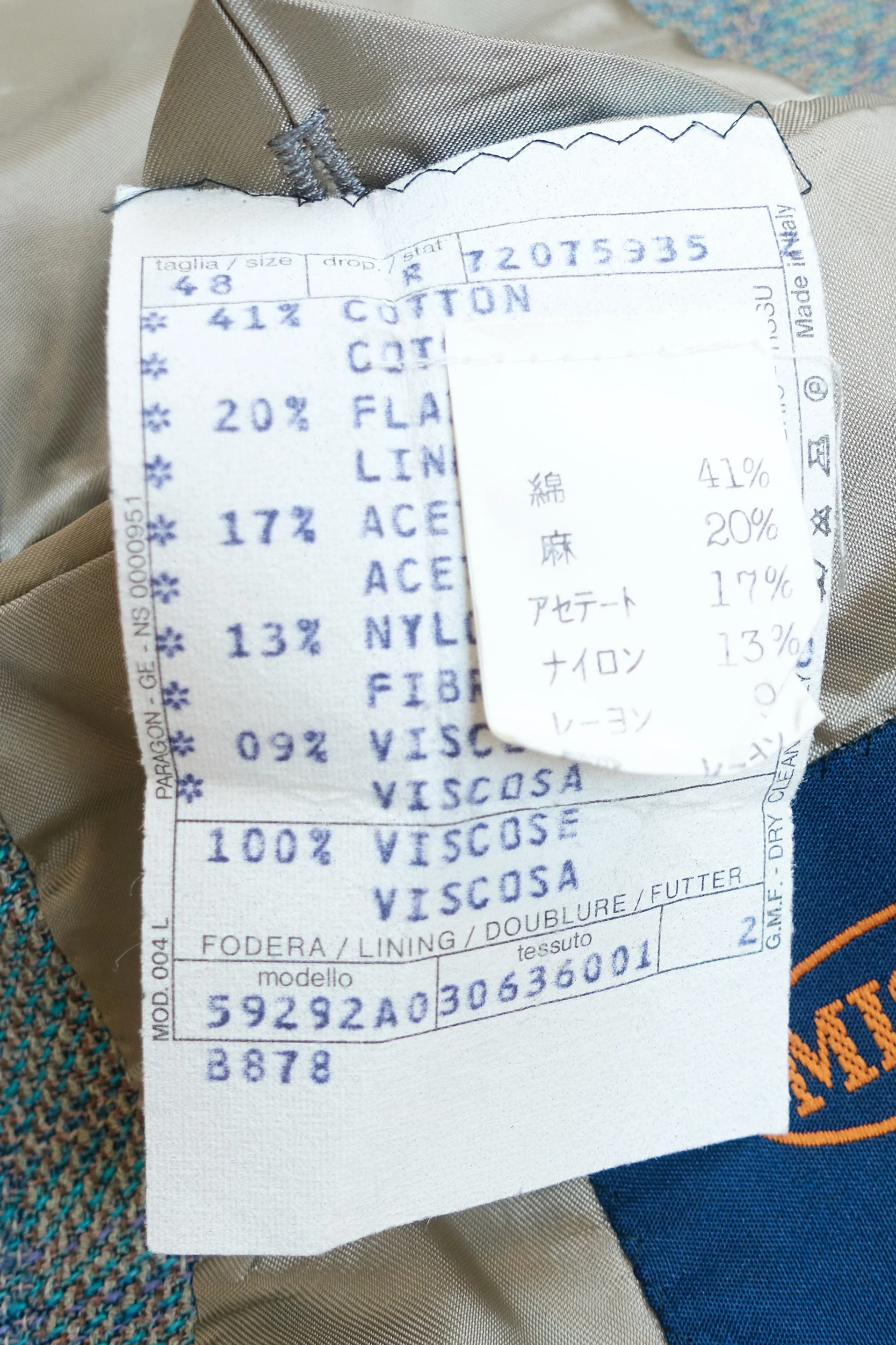 Missoni Uomo wide silhouette checked 1B blazer 0388 220916.jpg