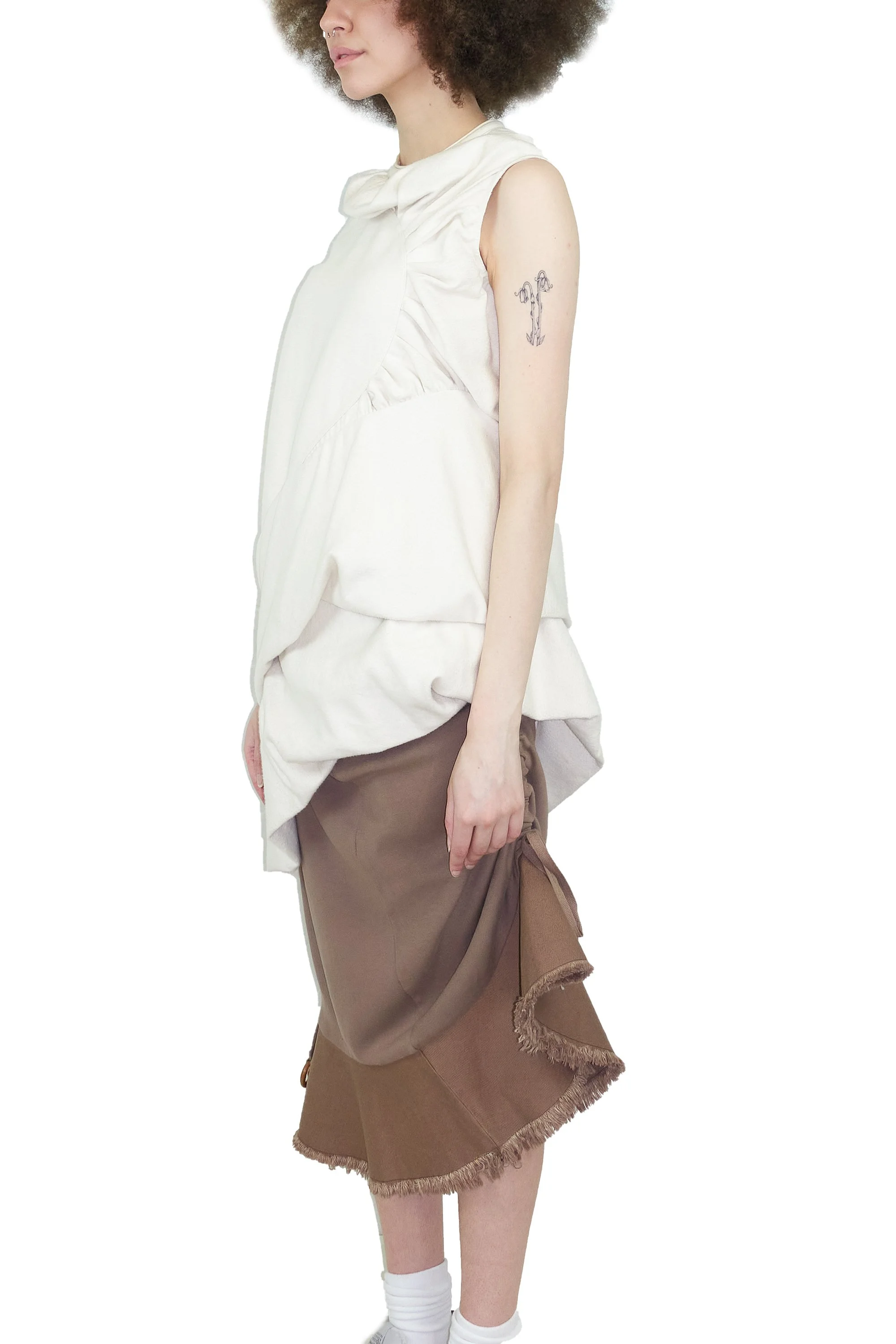 RICK OWENS brushed cotton dress and BRB manipulation skirt0494 221003.jpg