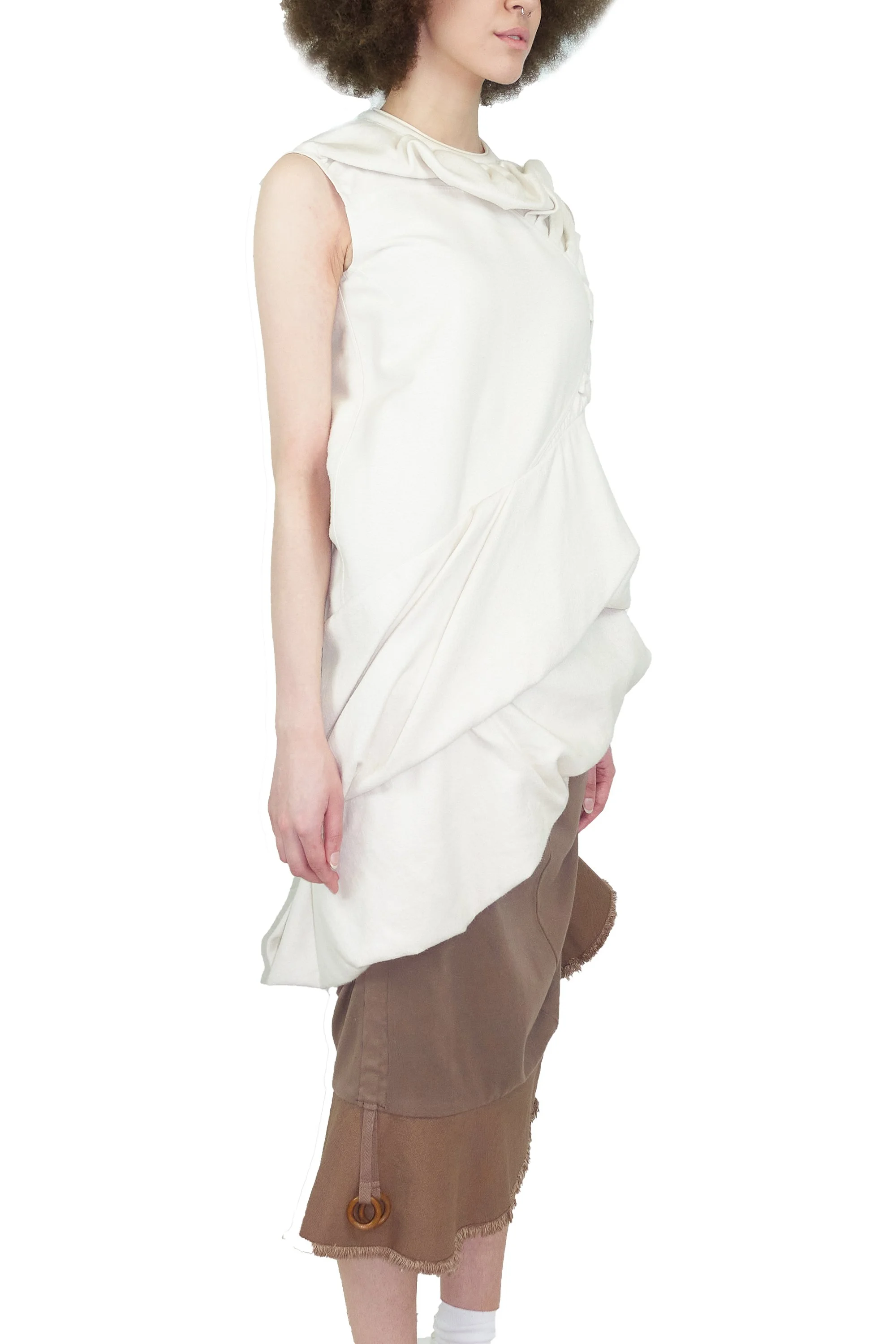 RICK OWENS brushed cotton dress and BRB manipulation skirt0497 221003.jpg