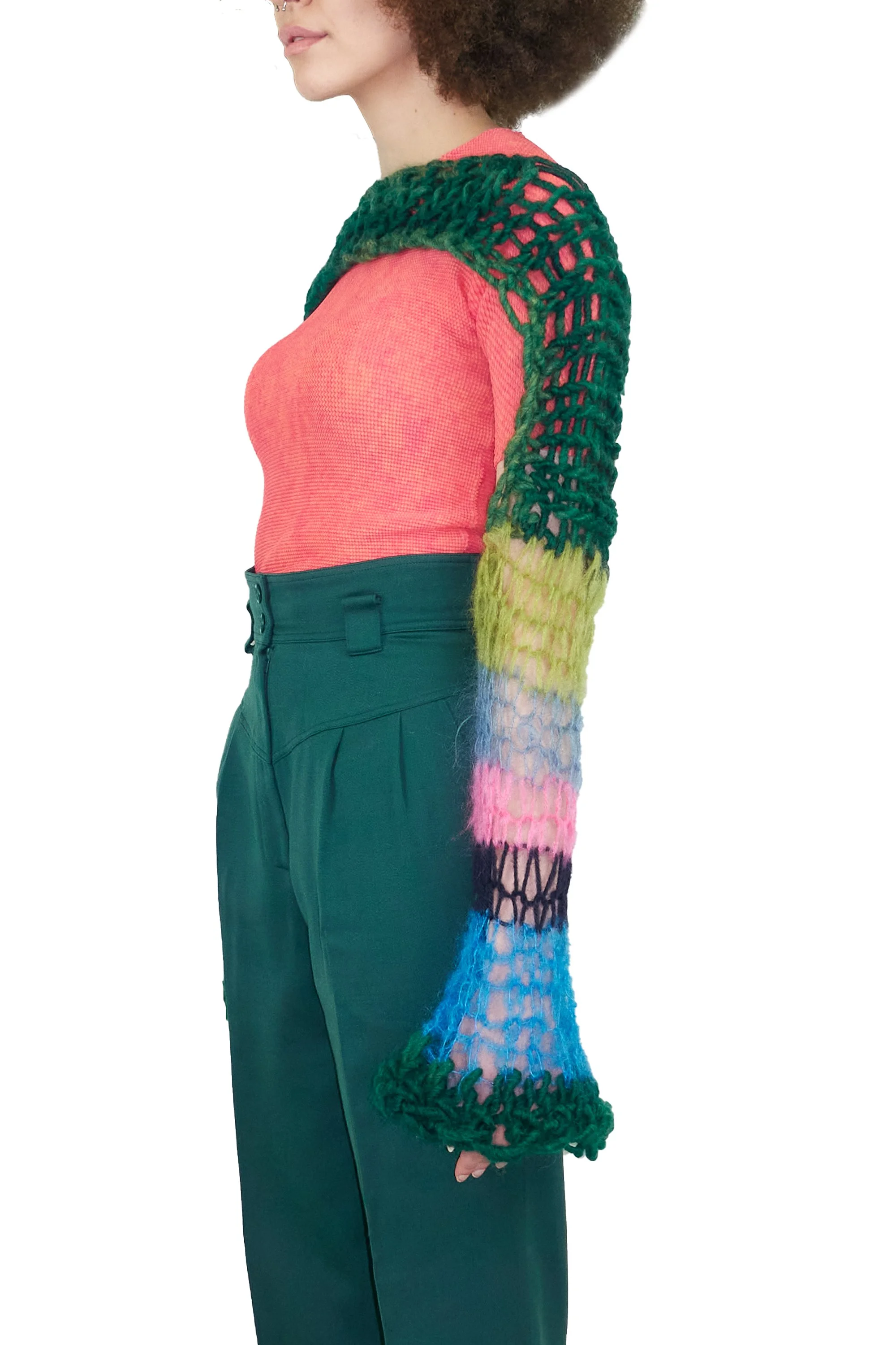 CHRISTIAN DIOR green trousers_ ISSEY MIYAKE t-pleat watermelon short sleebe   0525 221003.jpg