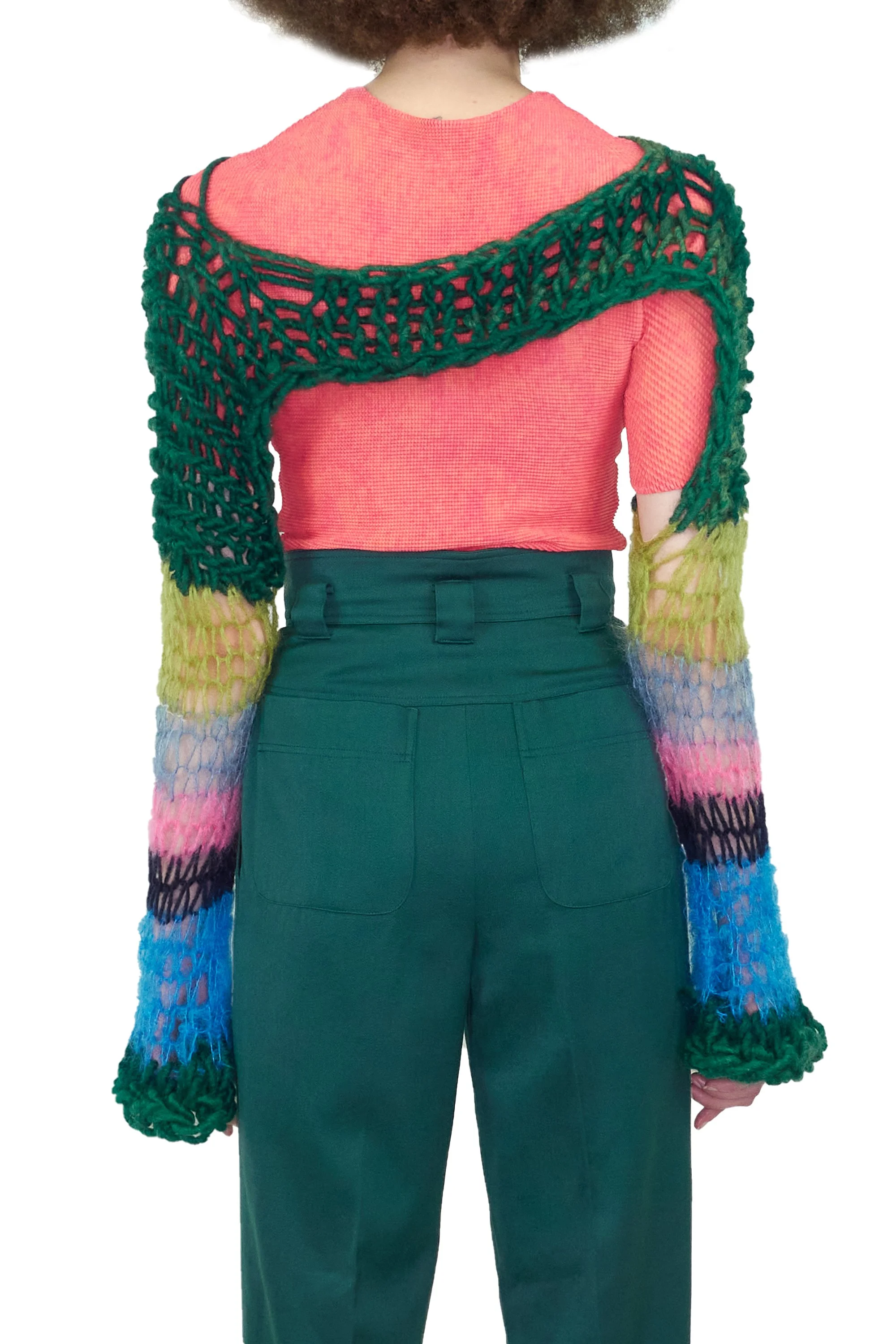 CHRISTIAN DIOR green trousers_ ISSEY MIYAKE t-pleat watermelon short sleebe   0526 221003.jpg