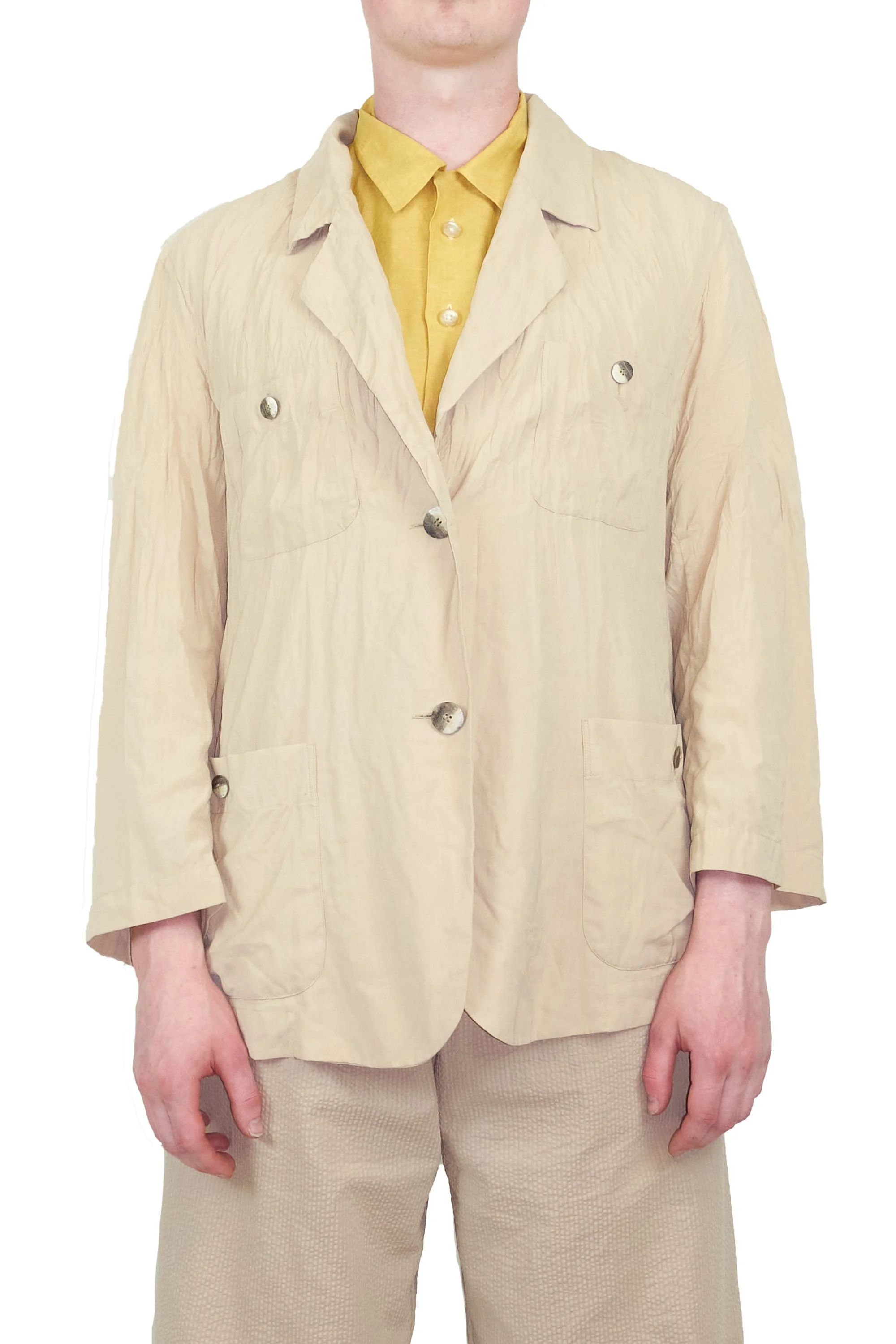 ISSEY MIYAKE lightweight crinkle blazer & HB ARCHIVE trousers with kenzo ss shirt 0637 221003.jpg