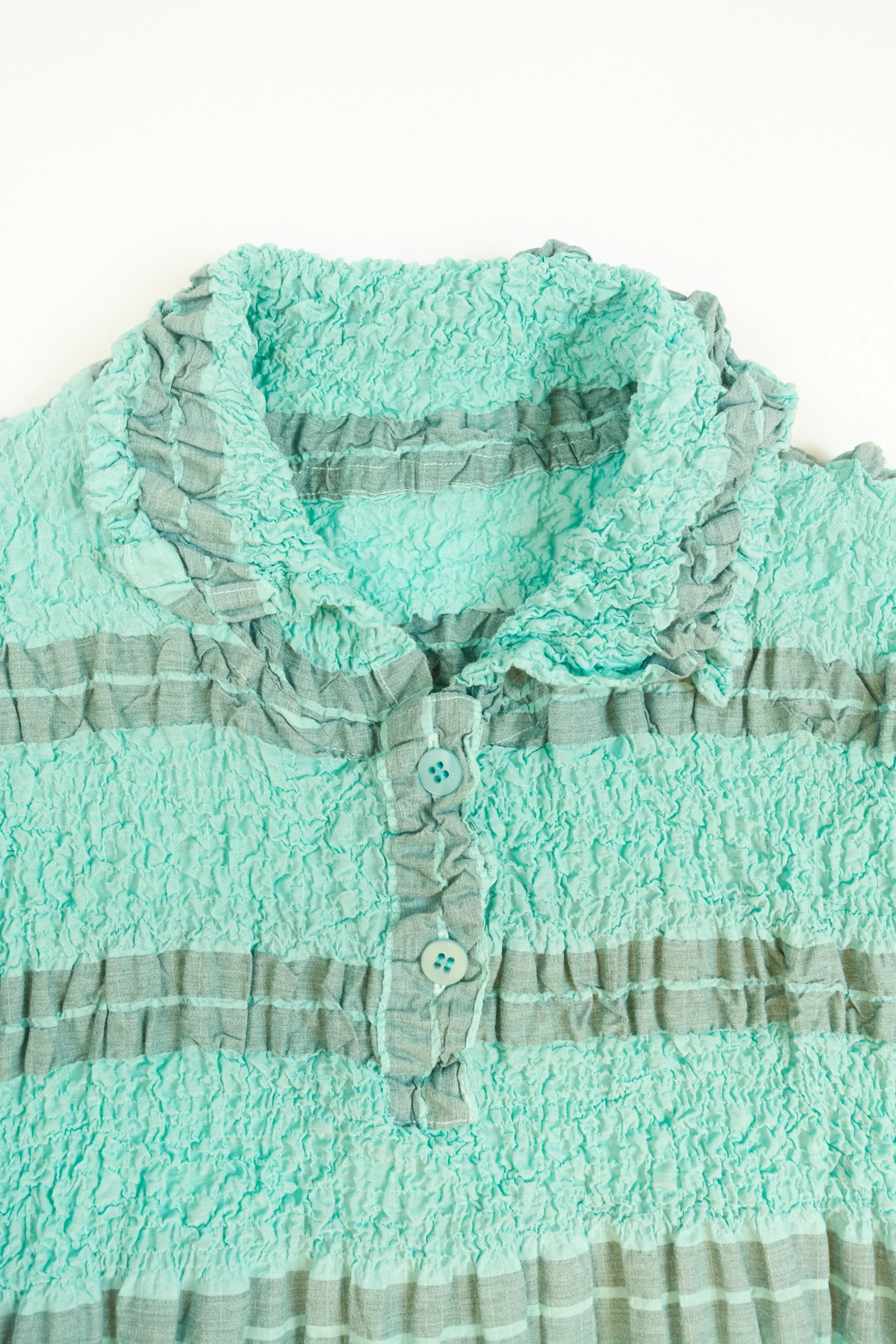 221118 issey miyake me 2005 caulilower striped turqoise dress 0767.jpg