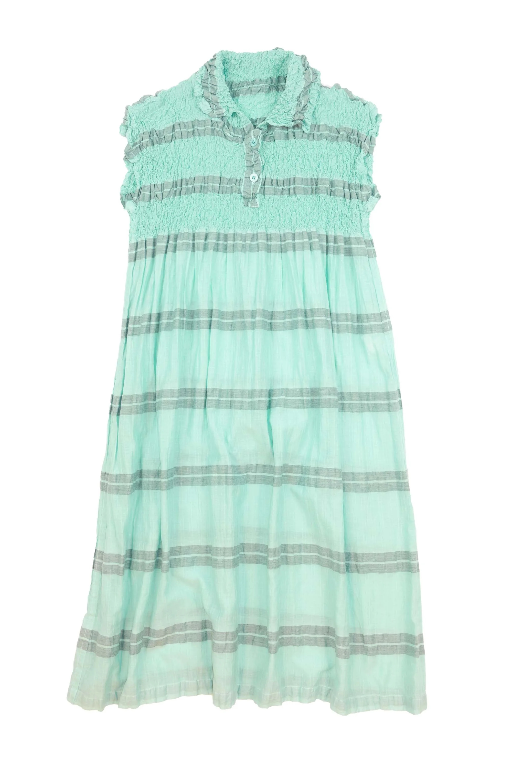 221119 issey miyake me 2005 caulilower striped turqoise dress 0759.jpg