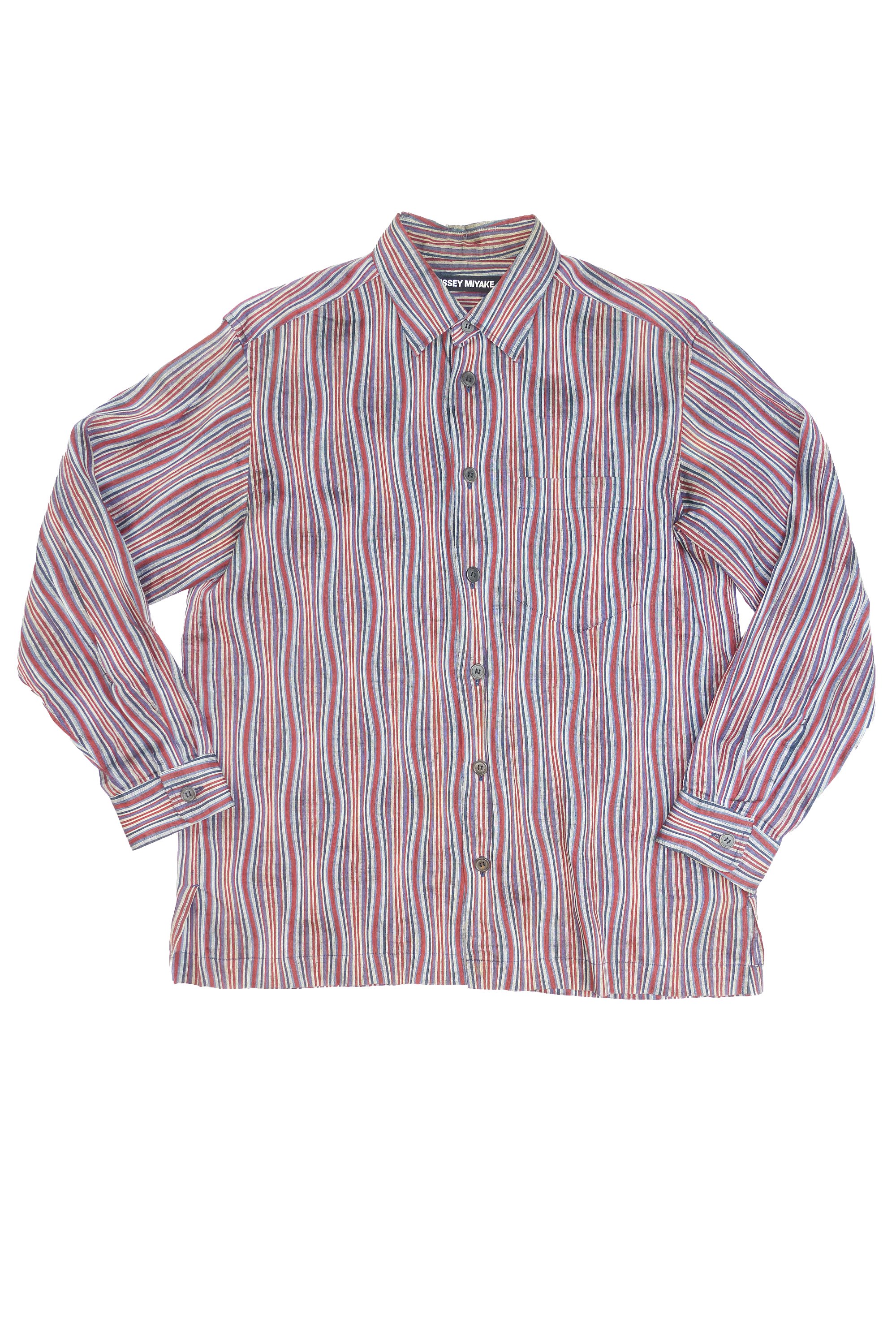 221125 ISSEY MIYAKE op art wavy stripe longsleeve shirt1385.jpg