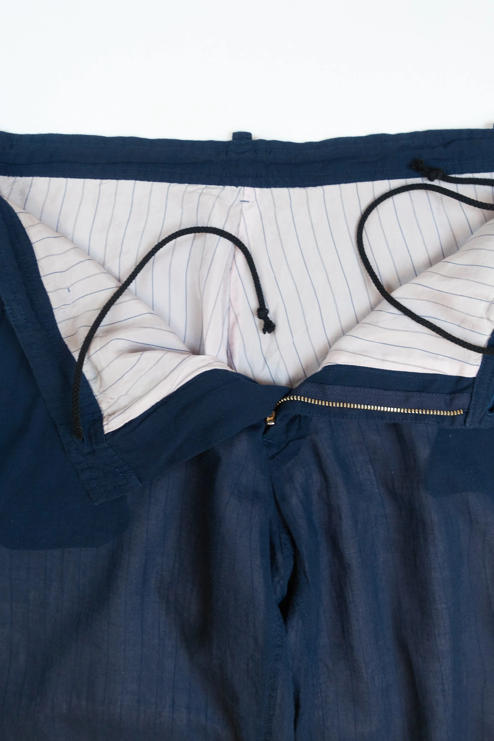 221124 Y's two peice trouser suit navy with interior stripe 1444.jpg