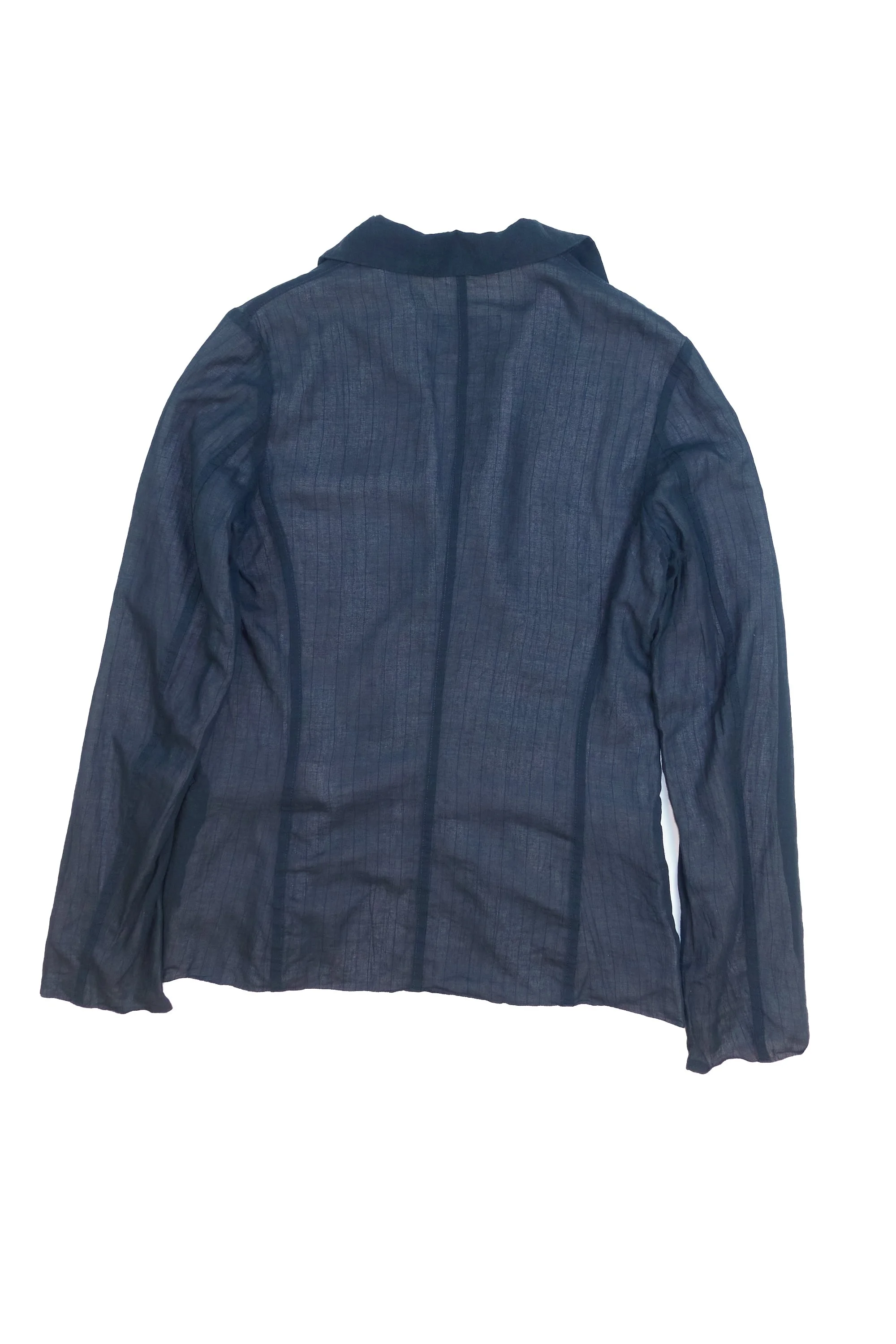 221125 Y's two peice trouser suit navy with interior stripe 1490.jpg