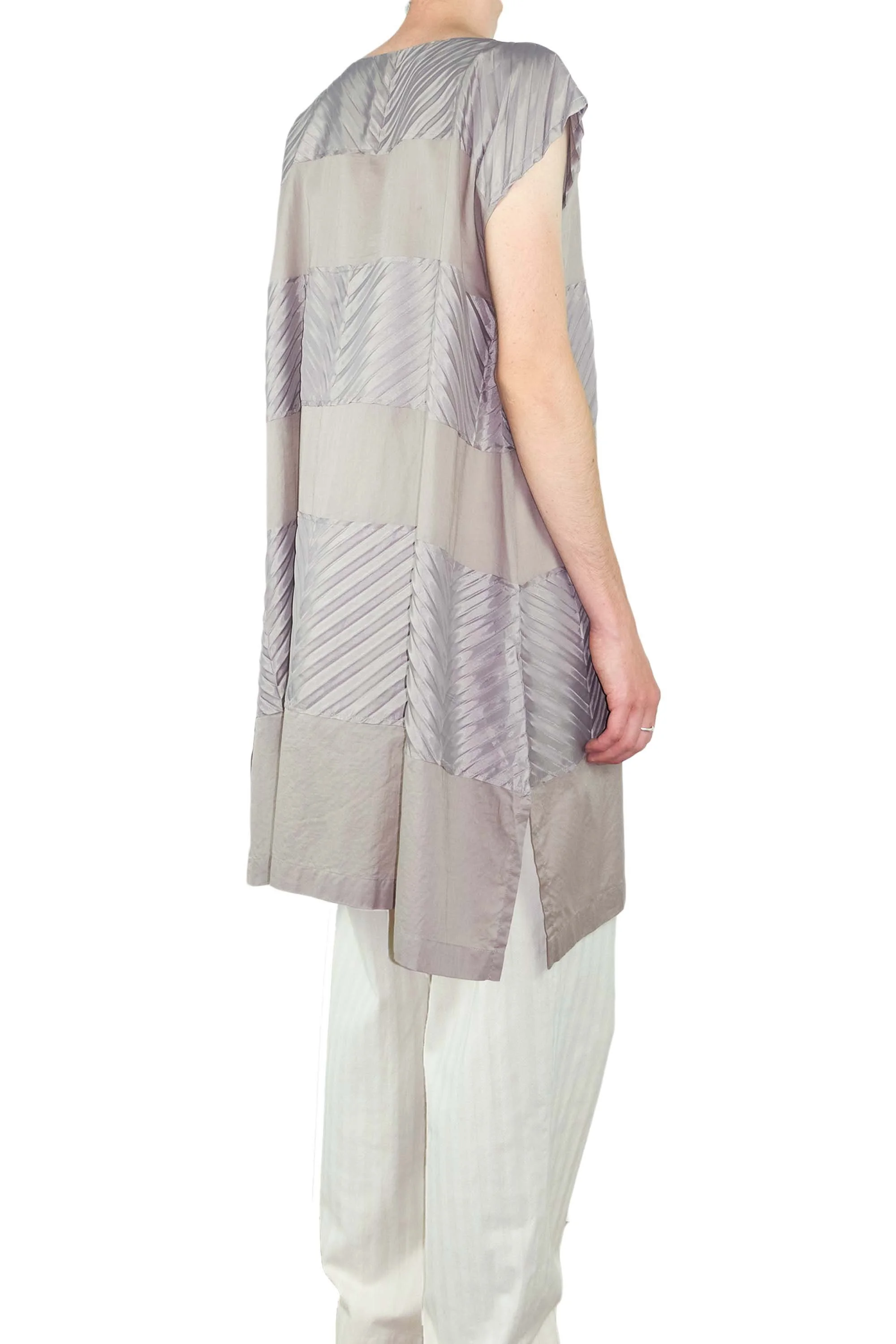 ISSEY MIYAKE dress long shirt chevron panels 160101 102.jpg