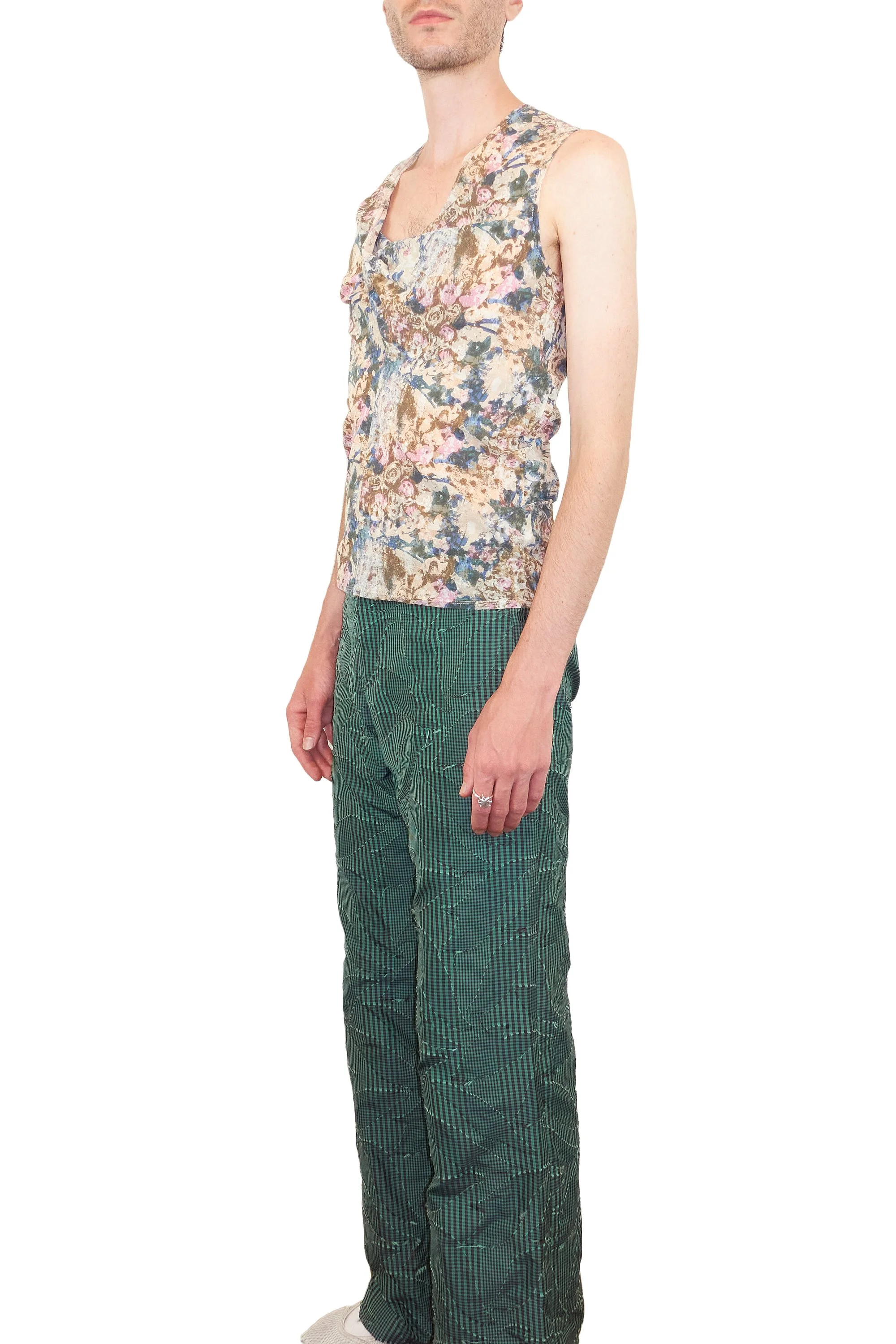 230101 02 FEB a flat finds 0315 ISSEY MIYAKE mesh drape sleeveless top (pink, blue multi).jpg