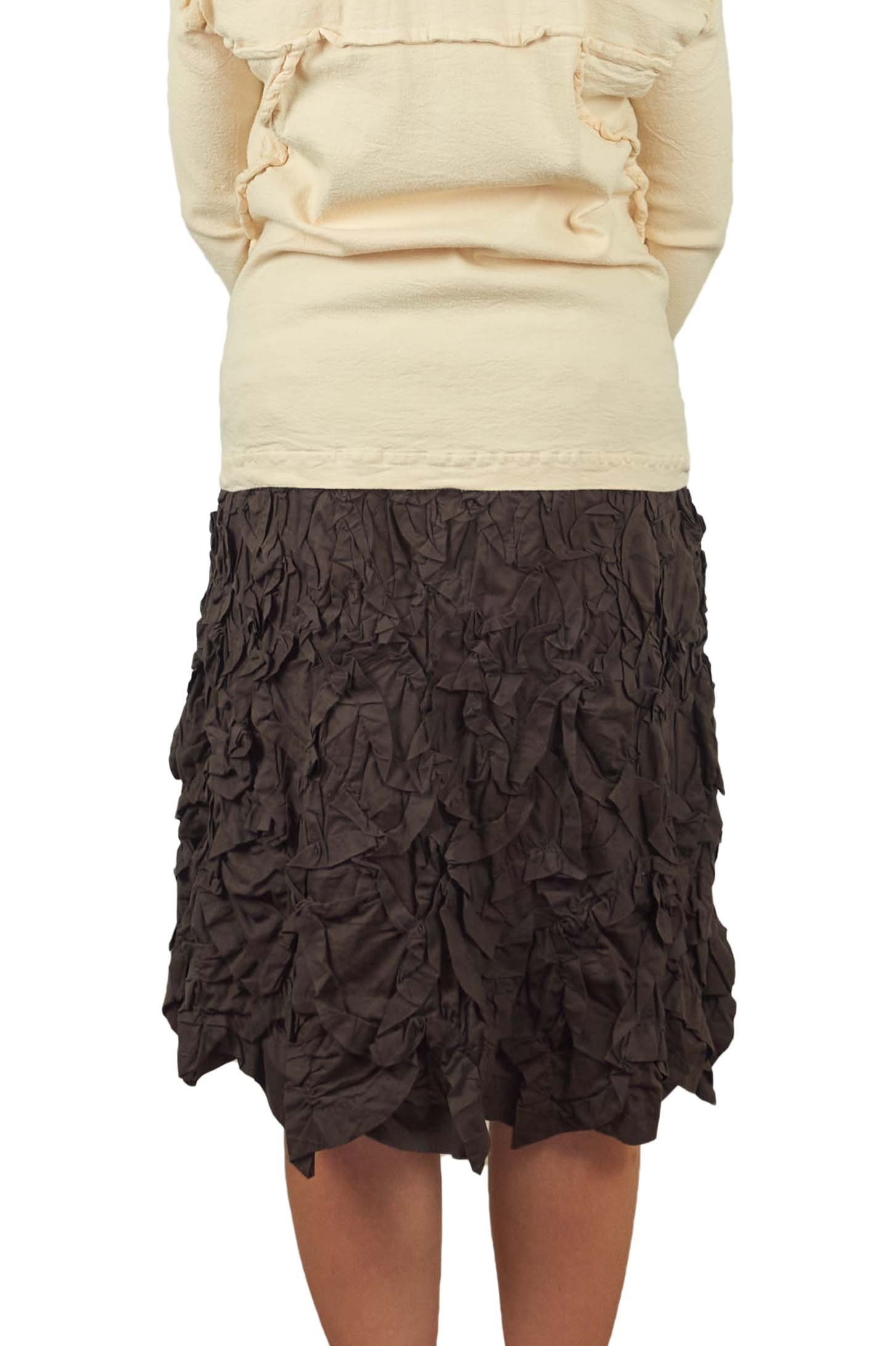230305 2158 Brown Issey wrinkle skirt.jpg