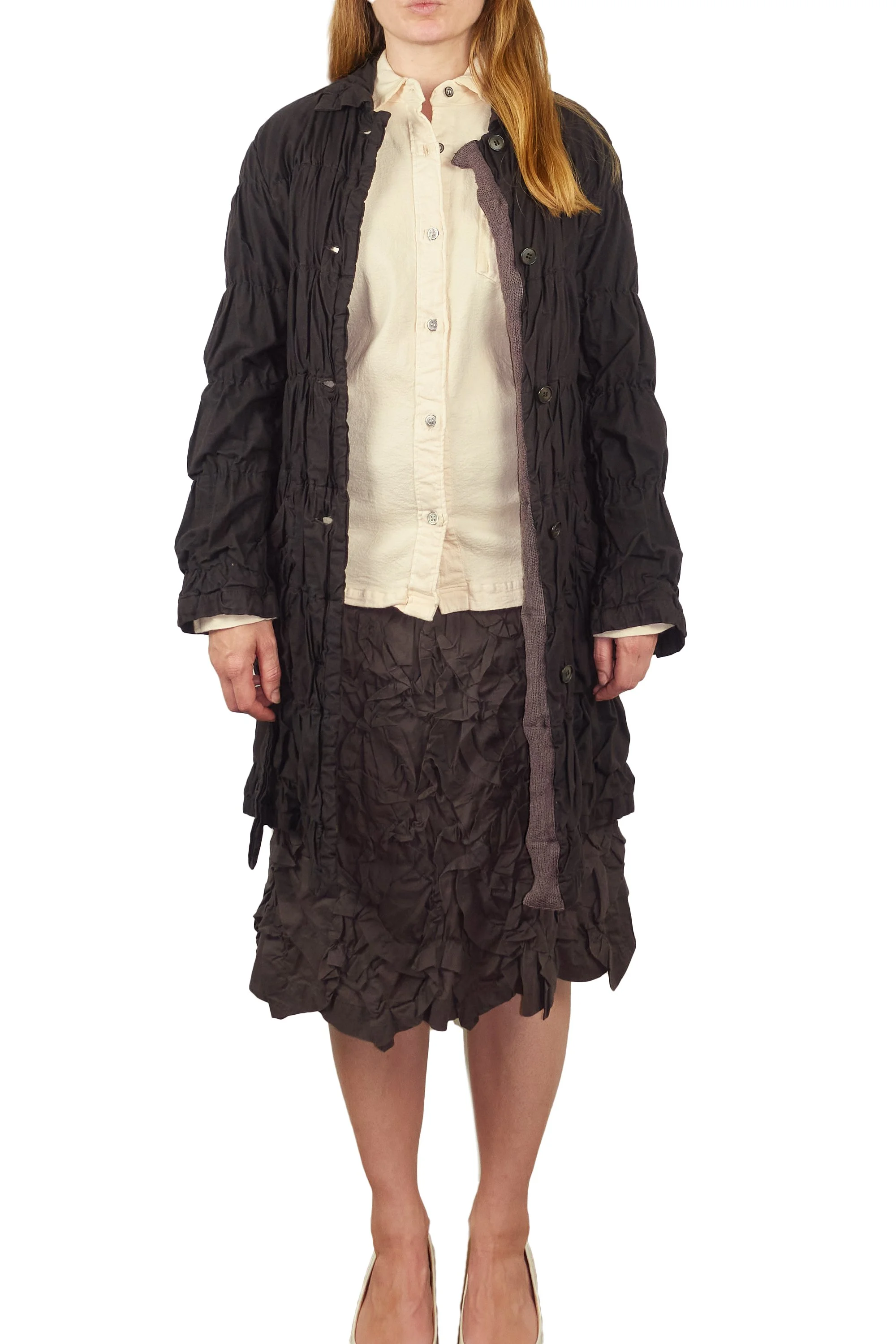 230305 2167 Permanente coat wrinkle with Issey wrinkle skirt & wrinkle shirt.jpg