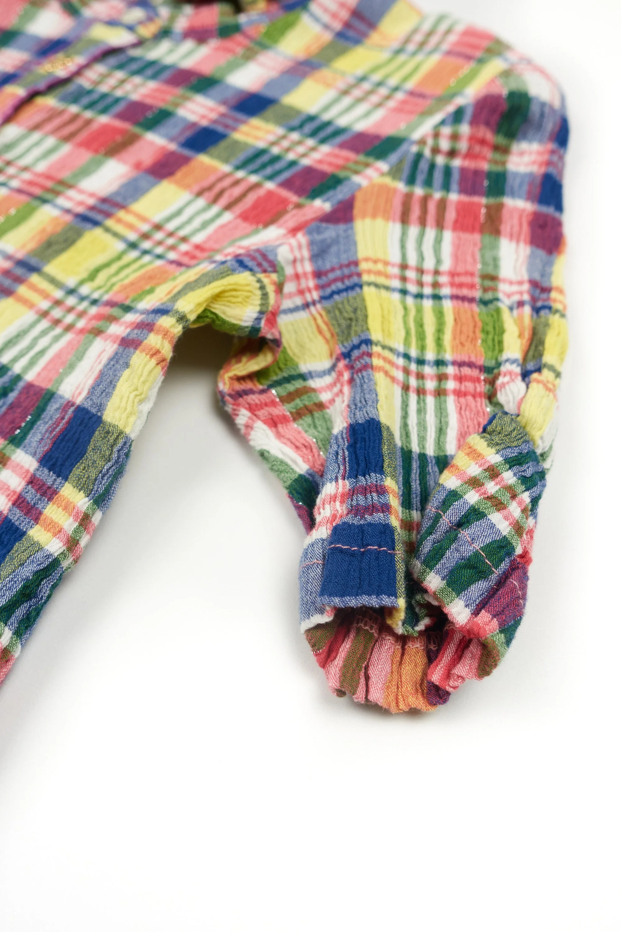 230515 2388 Tsumori Chisato crinkle multicoloured plaid top.jpg