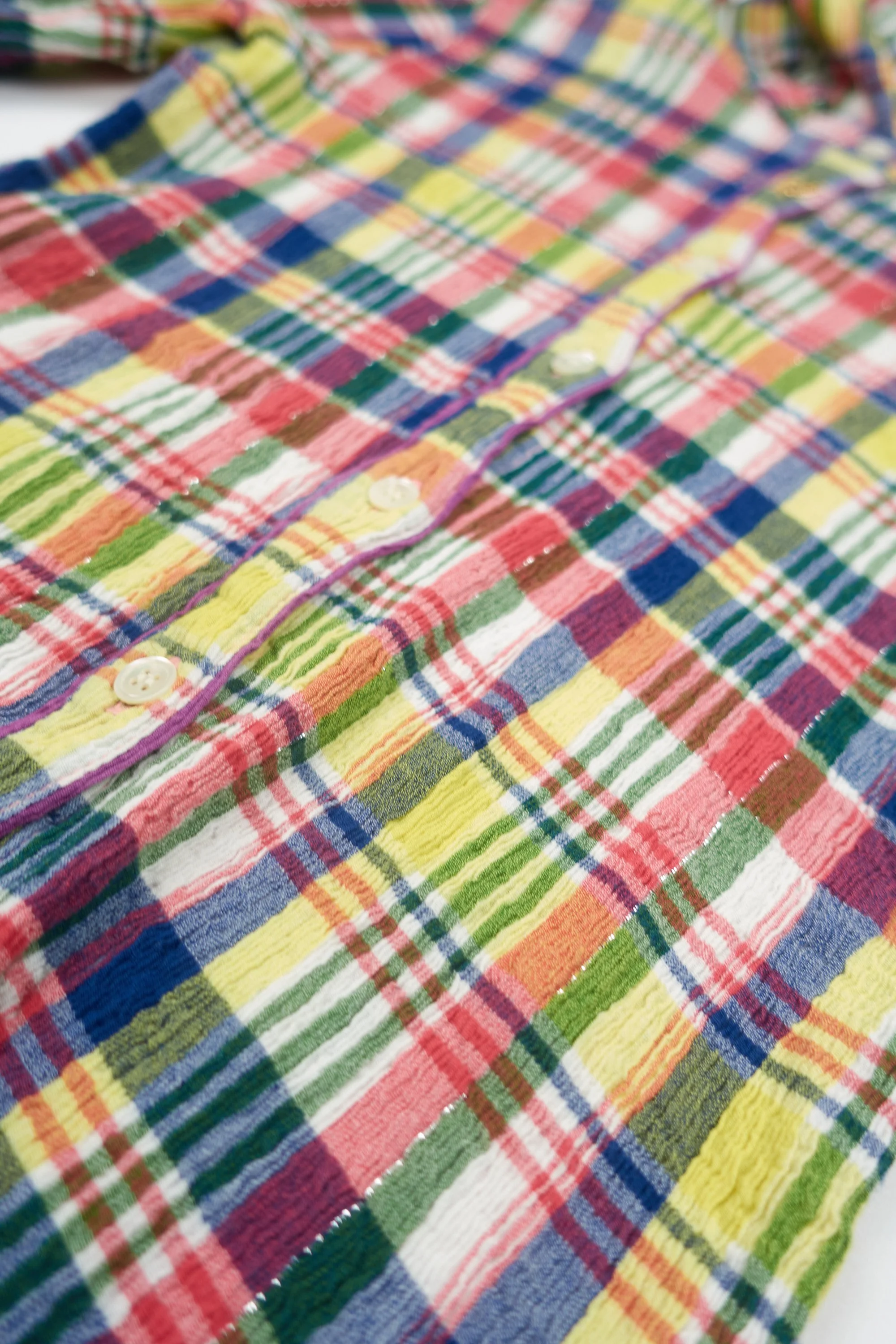 230515 2387 Tsumori Chisato crinkle multicoloured plaid top.jpg