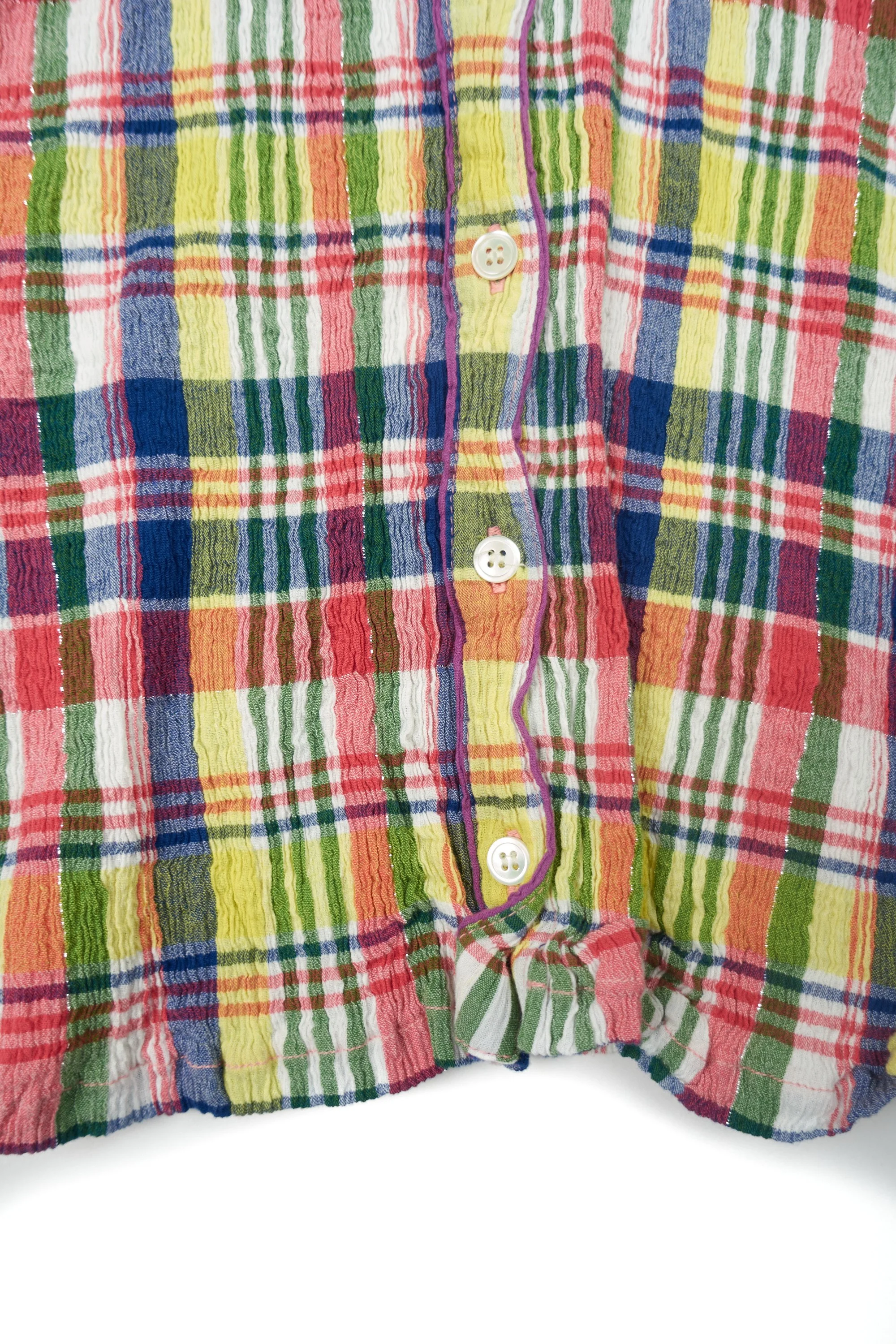 230515 2386 Tsumori Chisato crinkle multicoloured plaid top.jpg