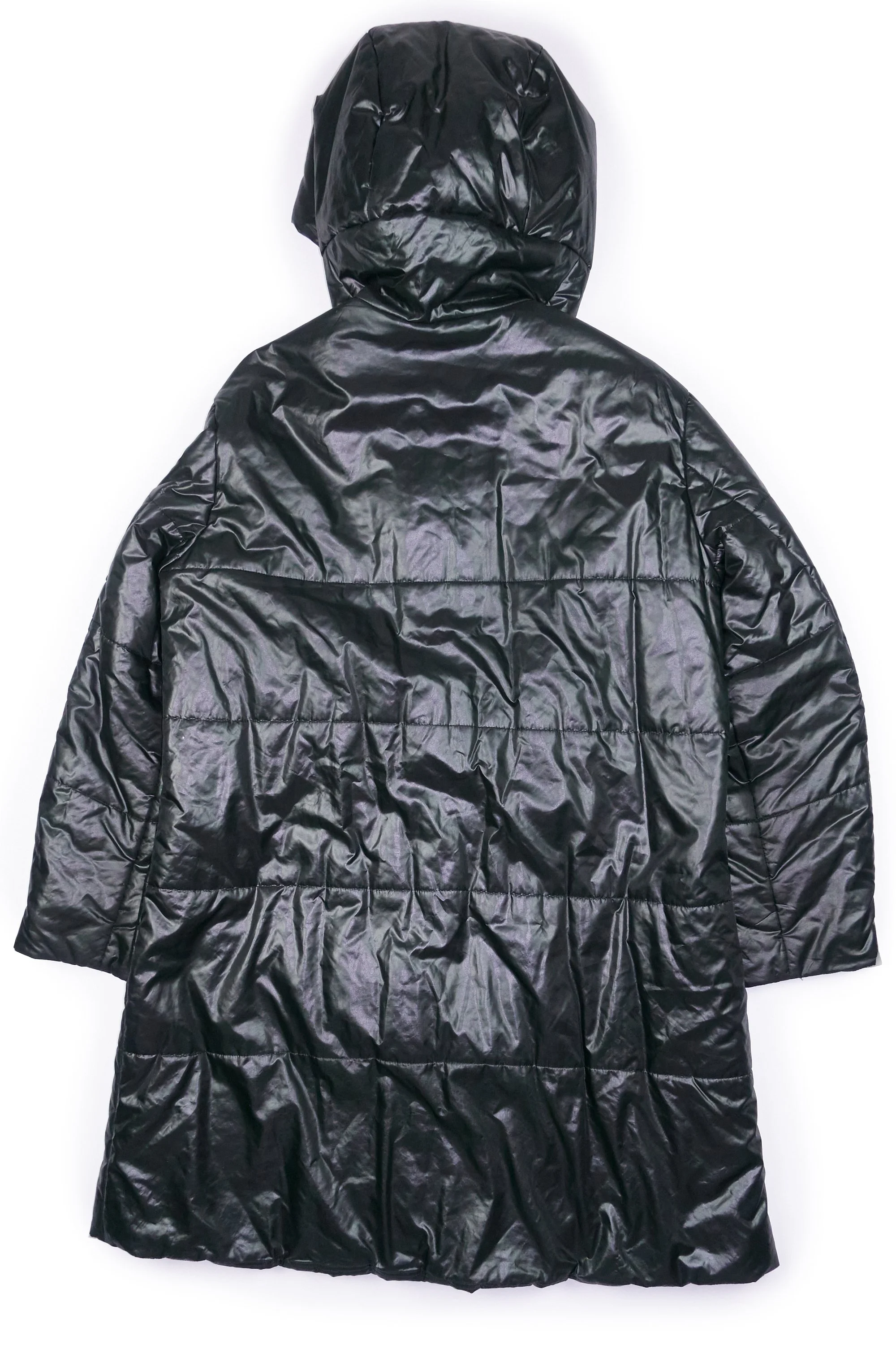 230608 Issey Miyake FETE rubbish bag hooded black coat 4.jpg