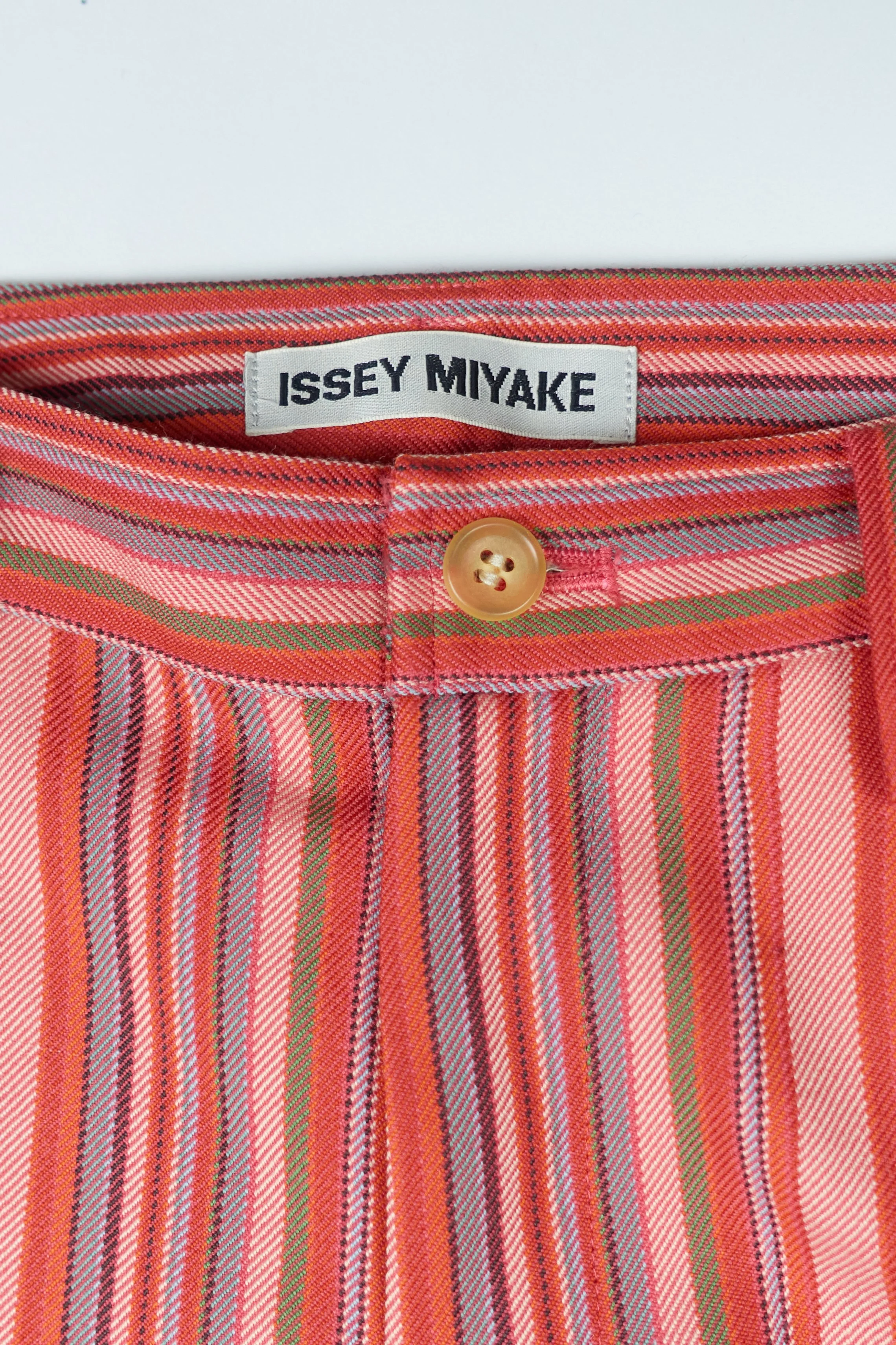 230727 Issey Miyake 2003 belted calf pants striped mutlicoloured 0212  .jpg