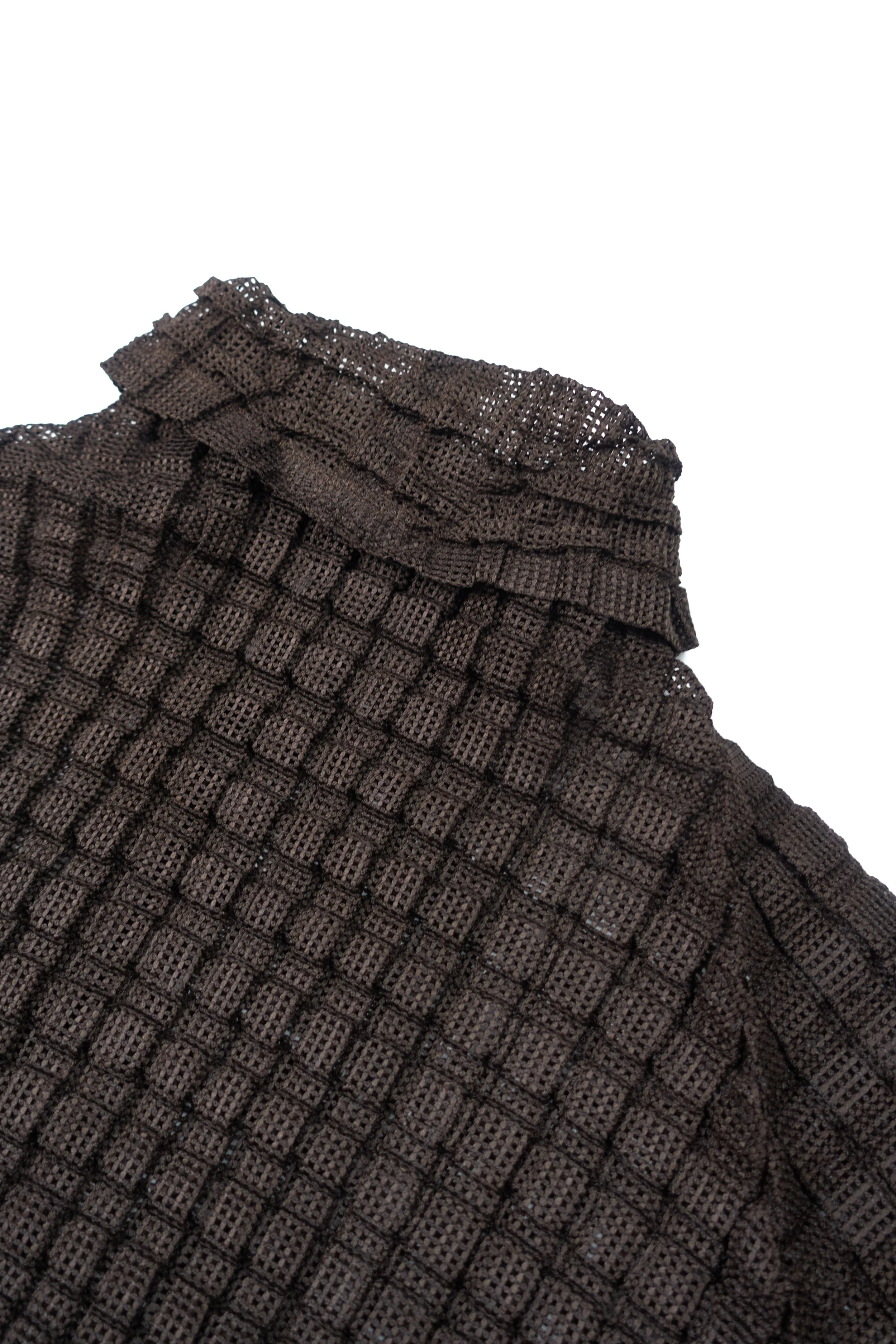 230727 Issey Miyake choc block cardigna or shirt brown 0072.jpg