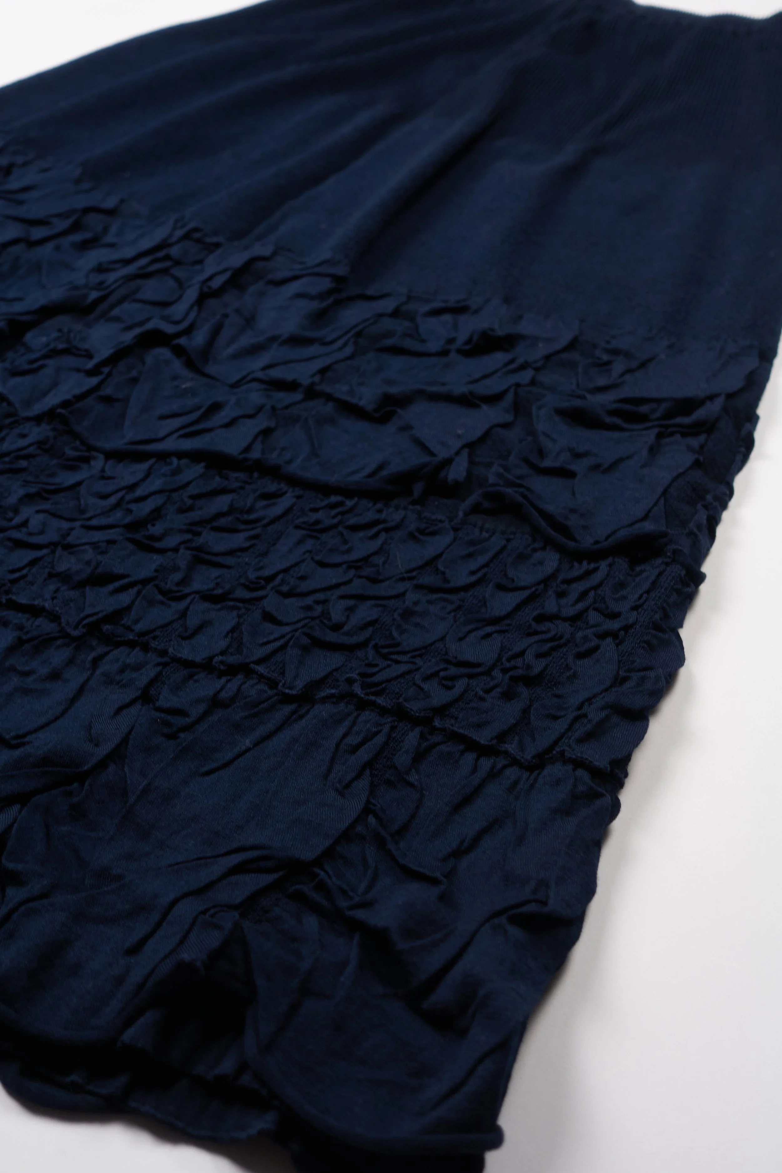 230727 Issey Miyake HAAT navy skirt knit tiered 0087.jpg