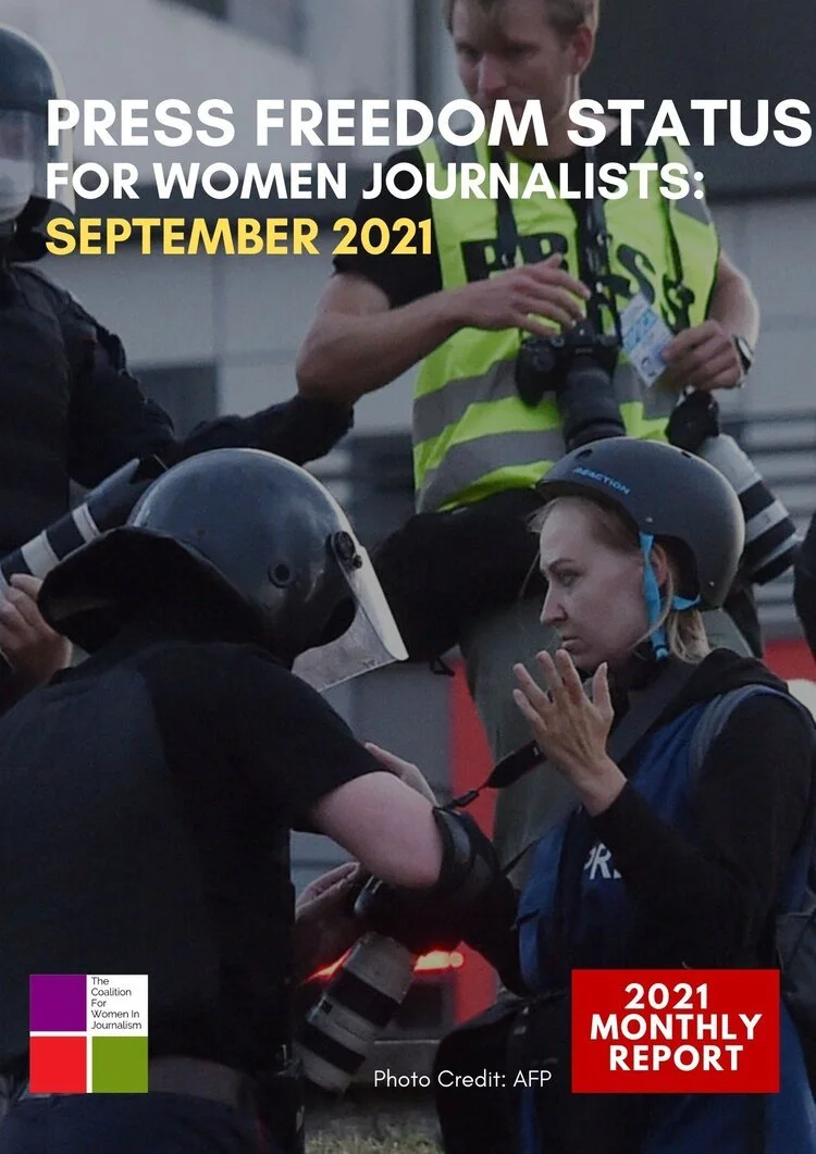 Press Freedom Status For Women Journalists: September 2021