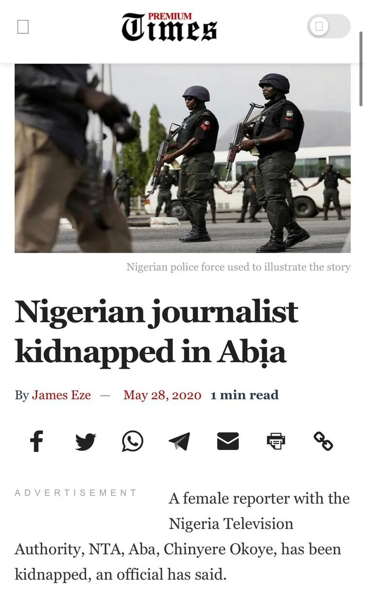 Nigeria: Kidnapping Cases Of Women Journalists Is Utterly Worrying, Chinyere Okoye Was Released