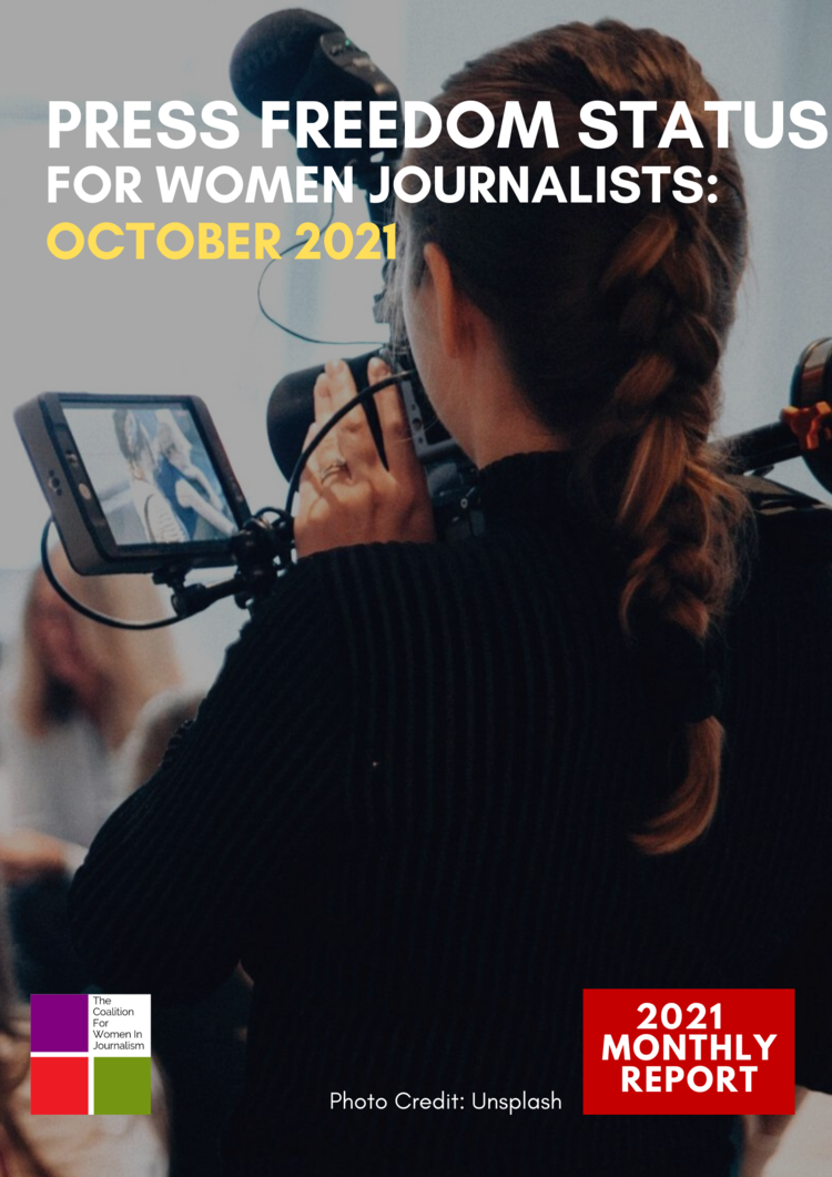 Press Freedom Status for Women Journalists: October 2021