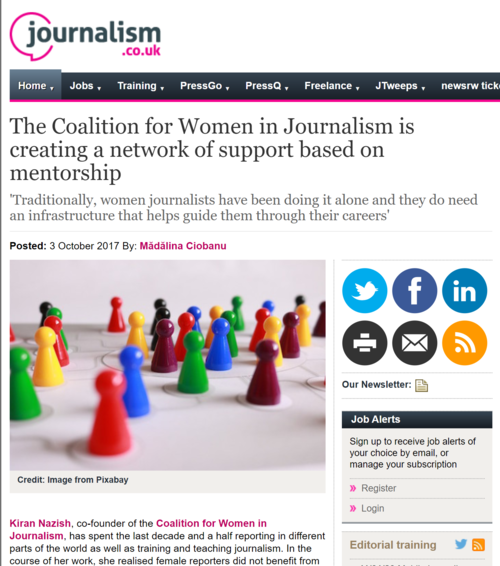 The Coalition For Women in Journalism is Creating a Network of Support Based on Mentorship