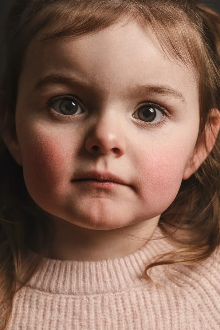 Portret van een ontspannen kind door kinderfotograaf in Zoetermeer – professionele fotoshoot in studio
