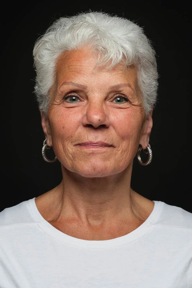 Portret van moeder voor een samengesteld moeder-zoon portret