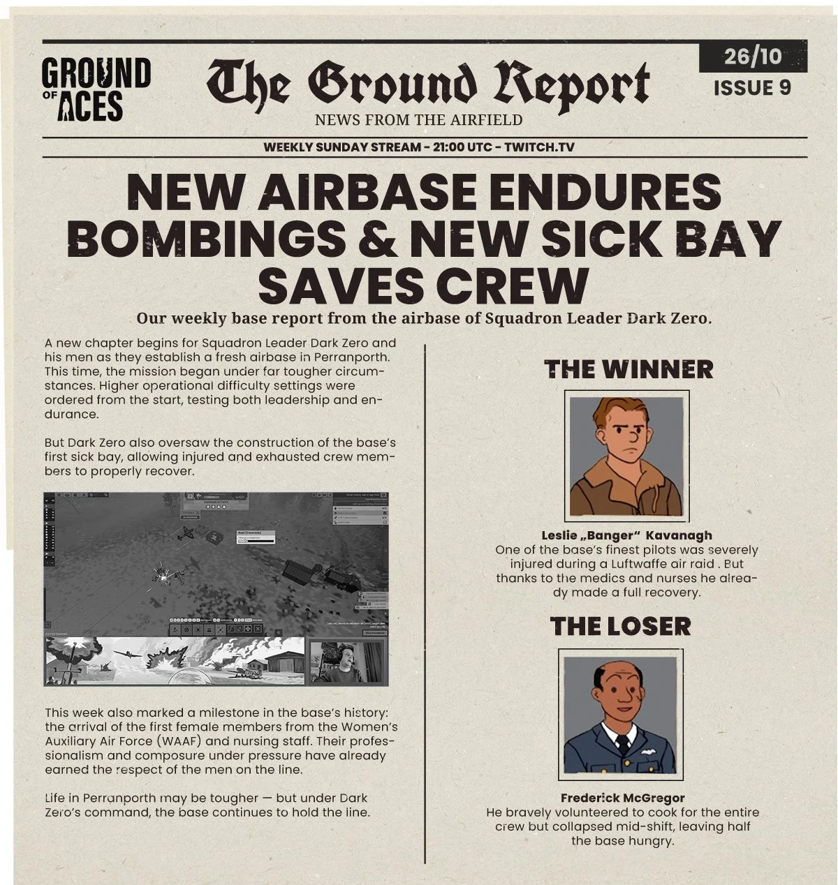 📰 THE GROUND REPORT 📰 Dark Zero&rsquo;s new airbase is holding the line under heavy pressure, but the fight&rsquo;s far from over.

Watch last Sunday&rsquo;s replay on Twitch and join the next sortie this Sunday as Dark Zero continues to explore th