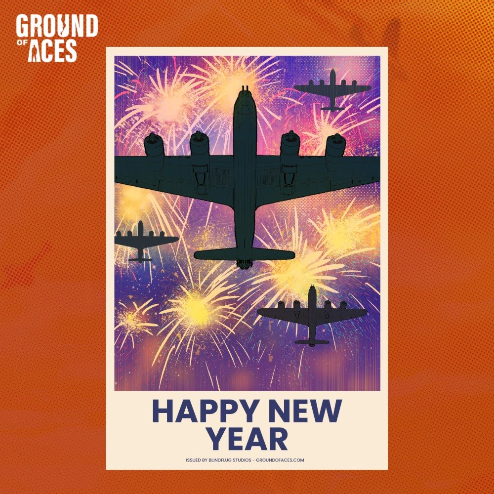 Happy New Year from the GROUND OF ACES team, and thank you for your support throughout the year. See you in the skies in the year ahead! 🎆 ✈️ ✨ 🥂

What do you want to achieve on your airbase in Ground of Aces this year? More efficient layout? Bigge